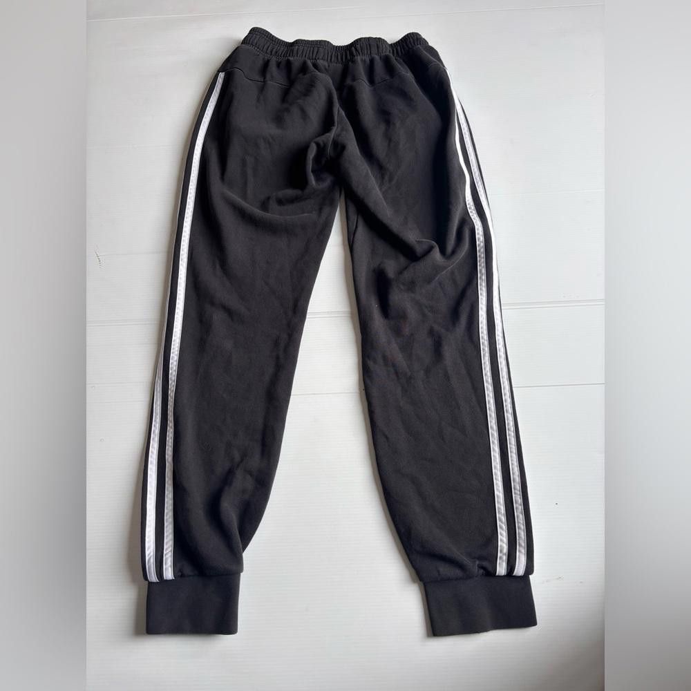 Adidas Adidas Black Jogging Pants with Stripes - Size Small Size 28" / US 6 / IT 42 - 2 Thumbnail