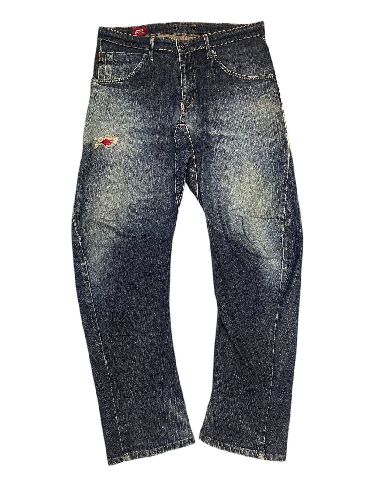 💥 Edwin Twist Leg💥Denim Edwin blue trip with flare design 💥
