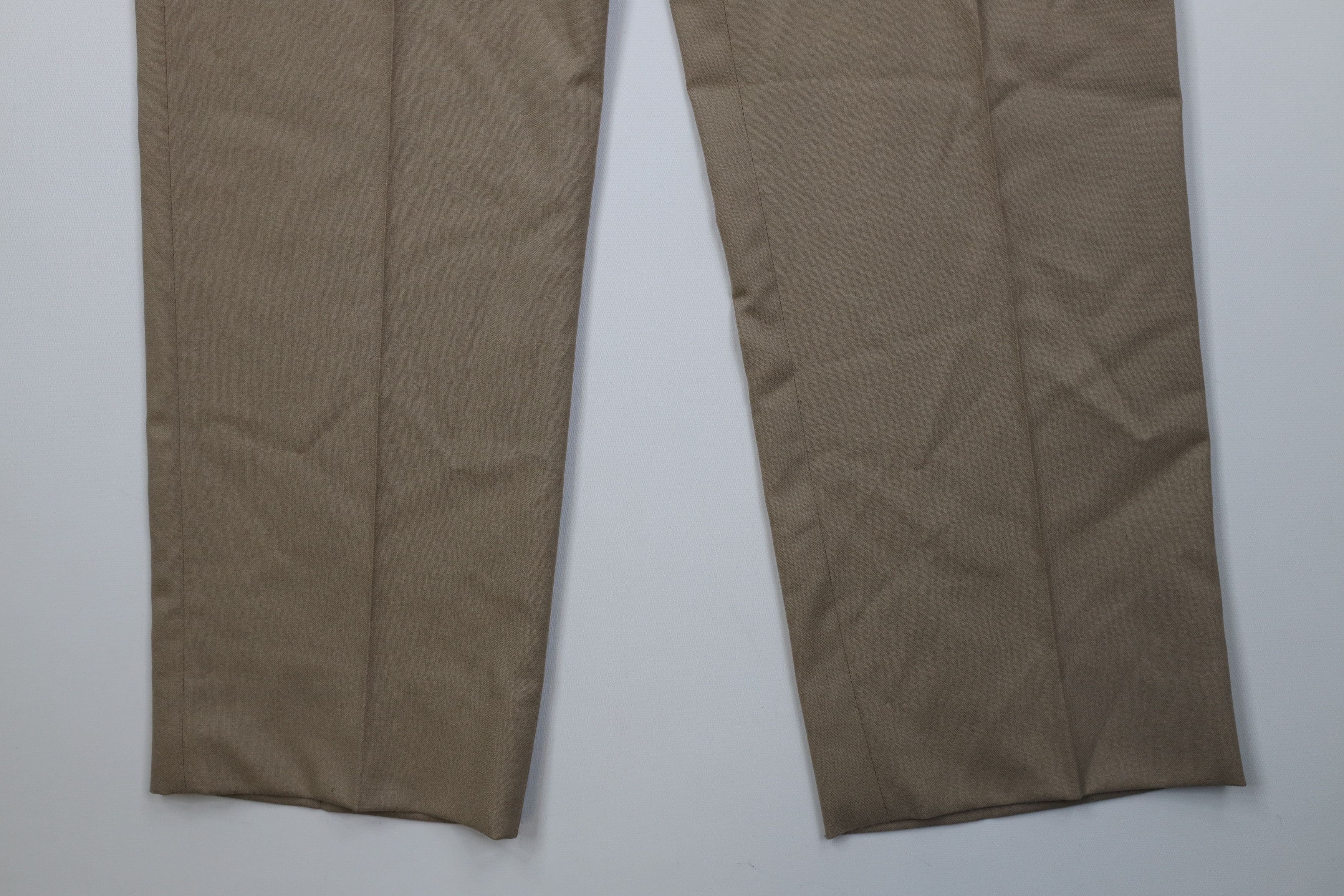 Vintage Vintage 90s Streetwear Wool Pleated Wide Leg Chino Pants Size US 34 / EU 50 - 4 Thumbnail