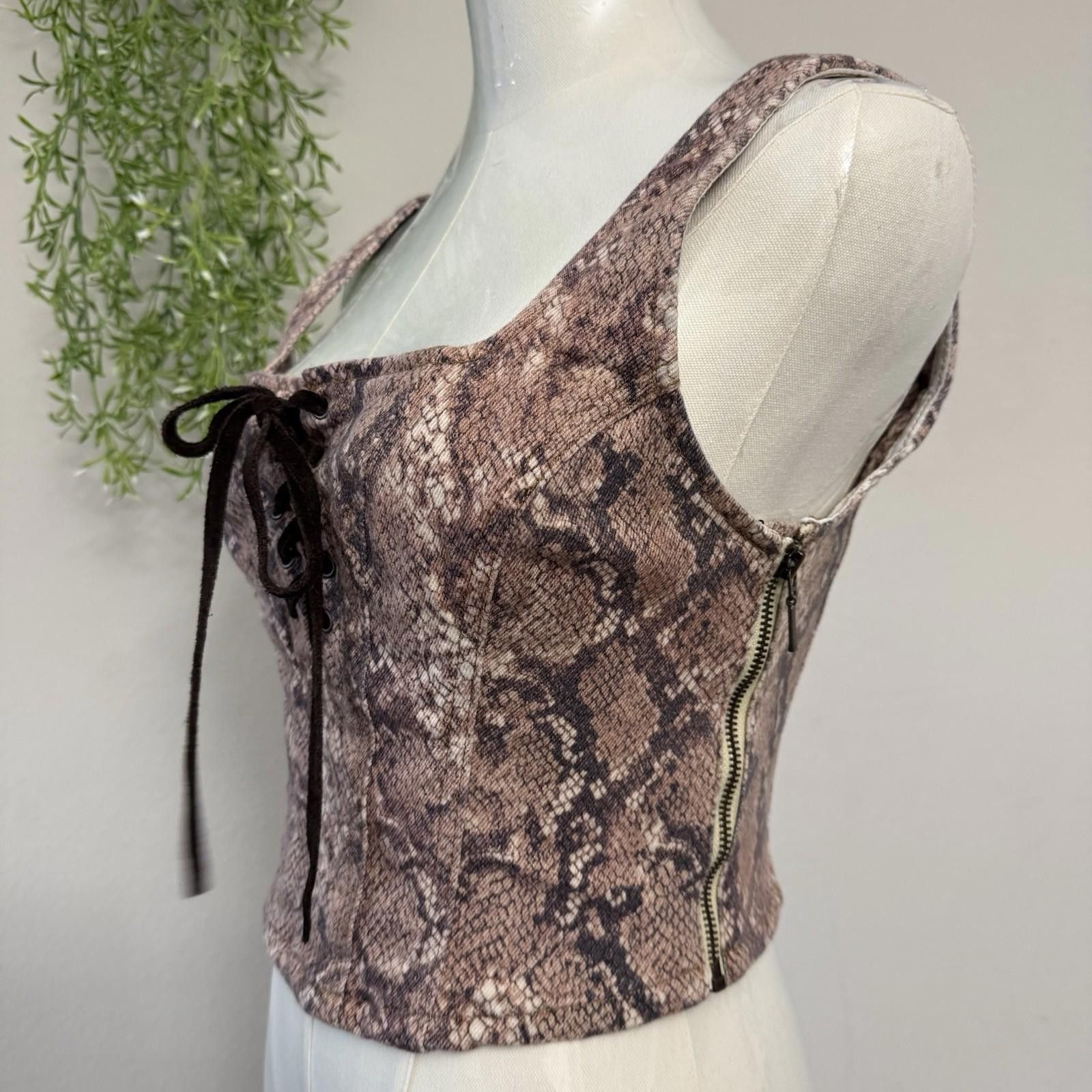 Designer Shyanne Country Snake Print corset xs Size ONE SIZE - 3 Thumbnail