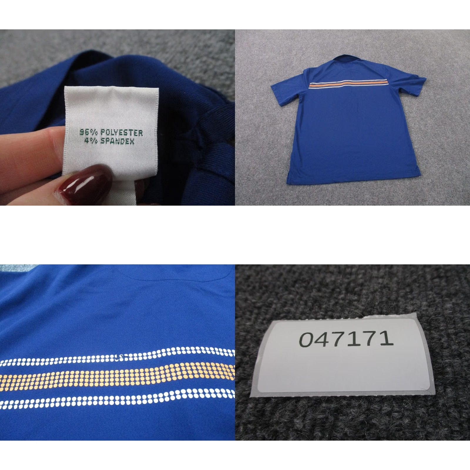 Vintage Masters Tech Shirt Polo S Blue Mens Golf Active Sport Outdoors N/A Size US S / EU 44-46 / 1 - 8 Thumbnail