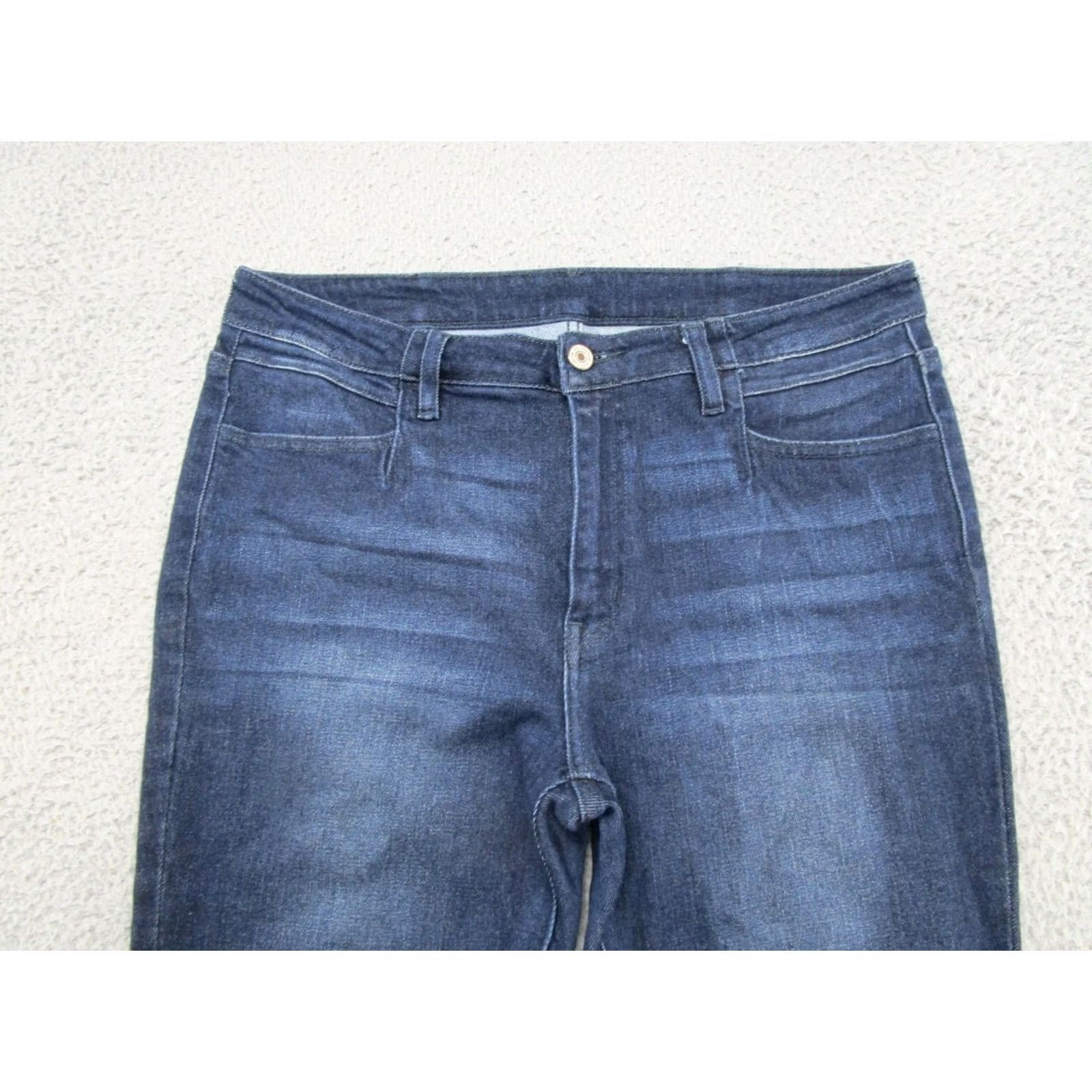 Vintage Kancan Jeans Dark Wash Stretch Denim High Rise Ankle Slit Size 30 Womens Size 30" / US 8 / IT 44 - 3 Thumbnail