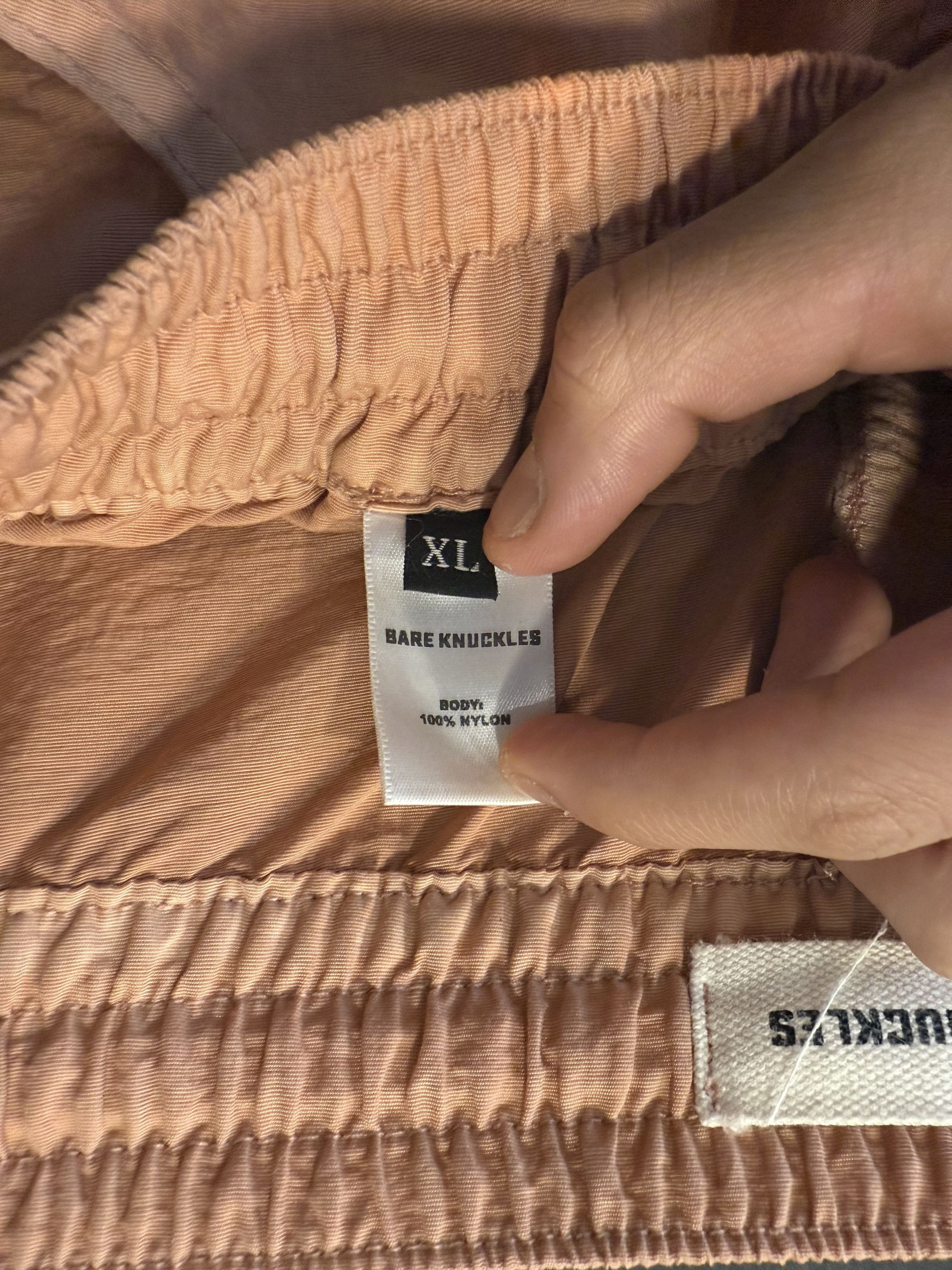 Bare Knuckles Peach Nylon Cargo Pants Size US 36 / EU 52 - 2 Thumbnail