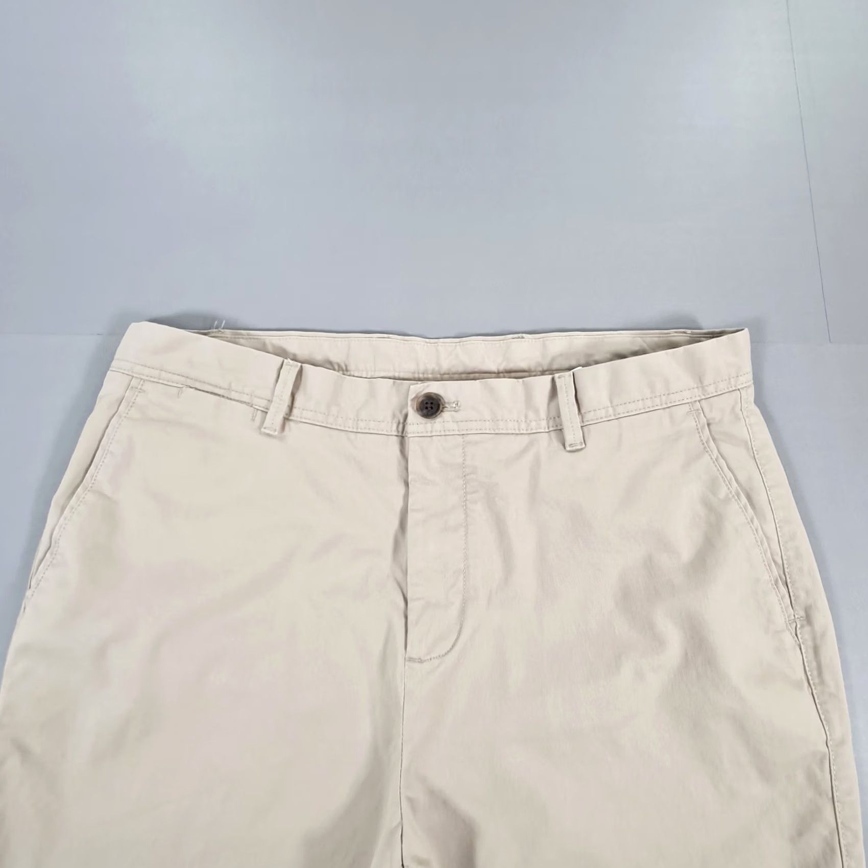 Reiss Reiss Mens Chinos Trousers Beige W36 L25 Pitch Cotton Stretch Pants Slim Flat Front Zip Fly Pockets Casual Mens Size US 36 / EU 52 - 2 Thumbnail