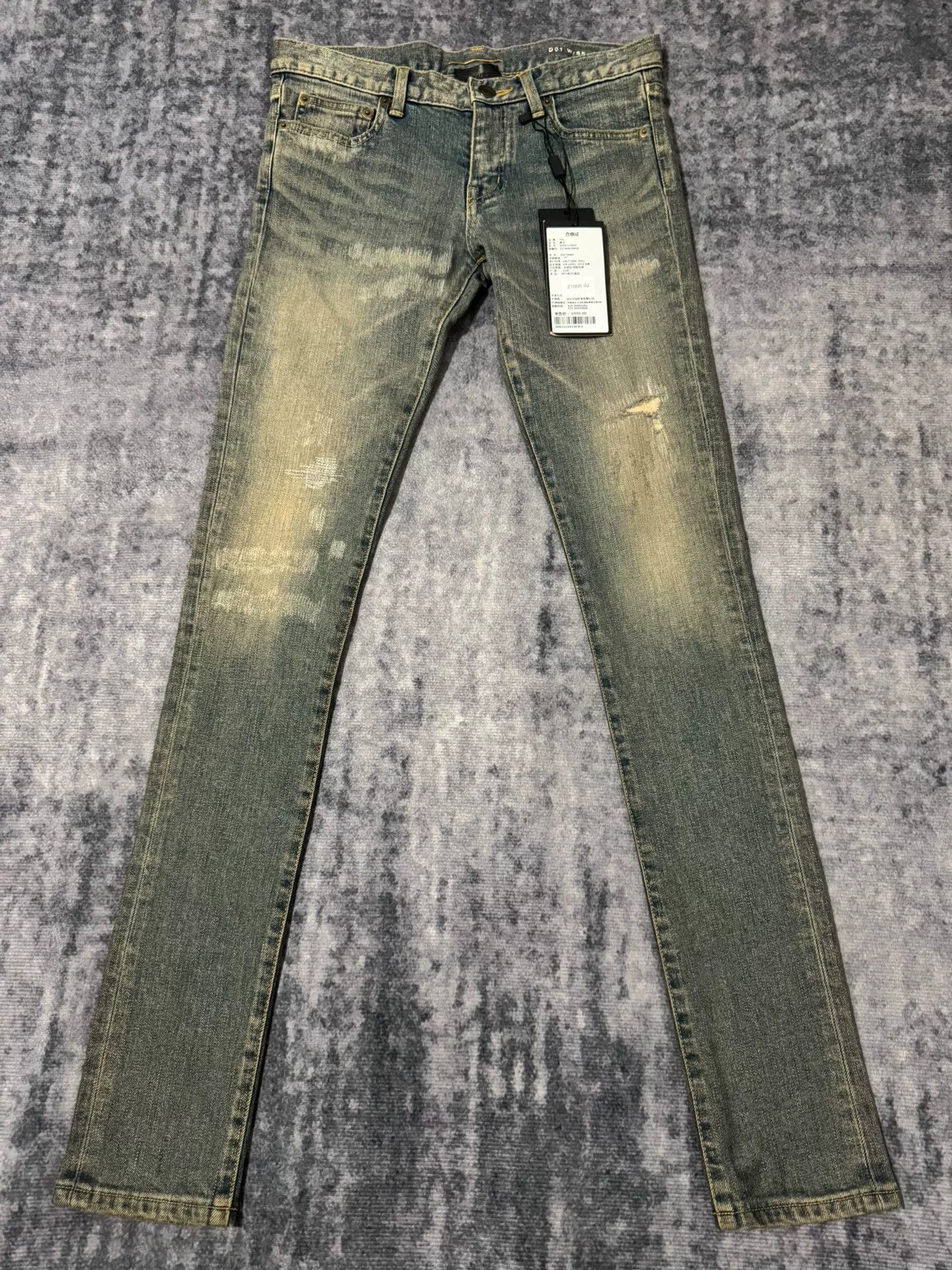Saint Laurent Paris Saint Laurent Distressed Denim Jeans Size US 27 - 1 Thumbnail