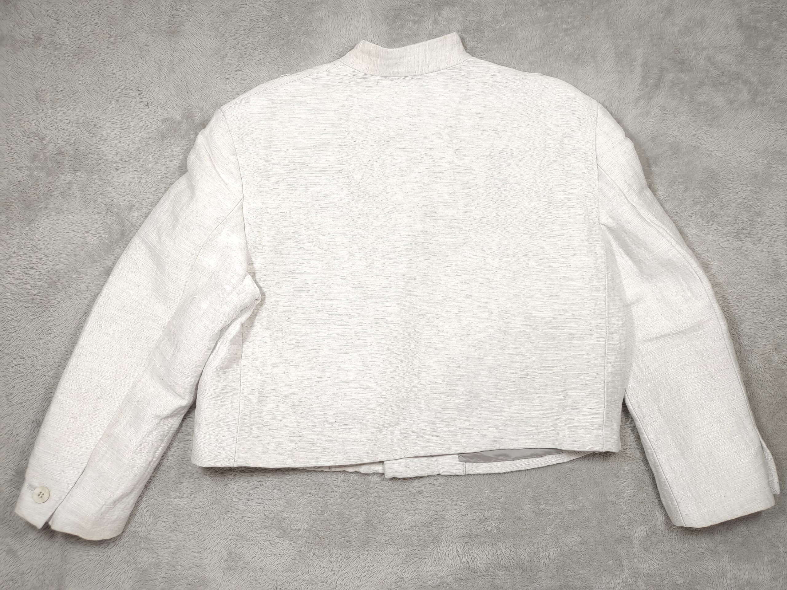 Issey Miyake VINTAGE TRASHED ISSEY MIYAKE CRINKLED BLAZER JACKET Size M / US 6-8 / IT 42-44 - 2 Thumbnail