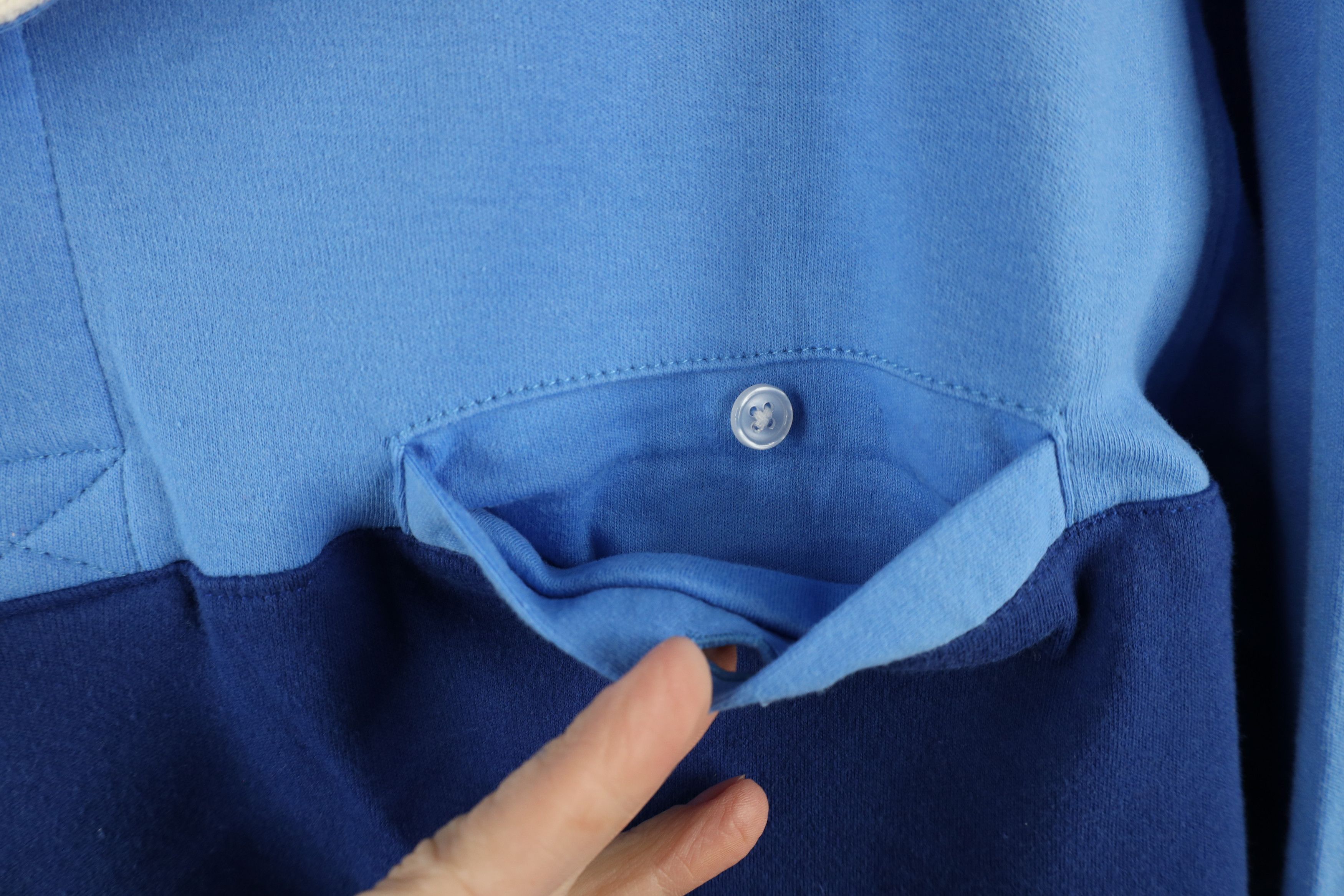 Vintage Vintage 90s Streetwear Block Long Sleeve Rugby Polo Shirt Size US L / EU 52-54 / 3 - 4 Thumbnail