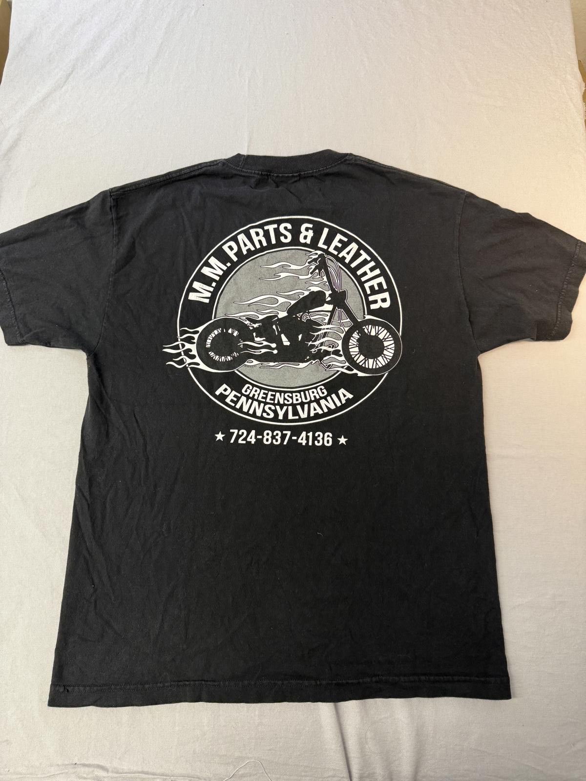 Designer Biker T-shirt MM Parts Motorcyle tee 2nd Amendment Support L Size US L / EU 52-54 / 3 - 3 Thumbnail