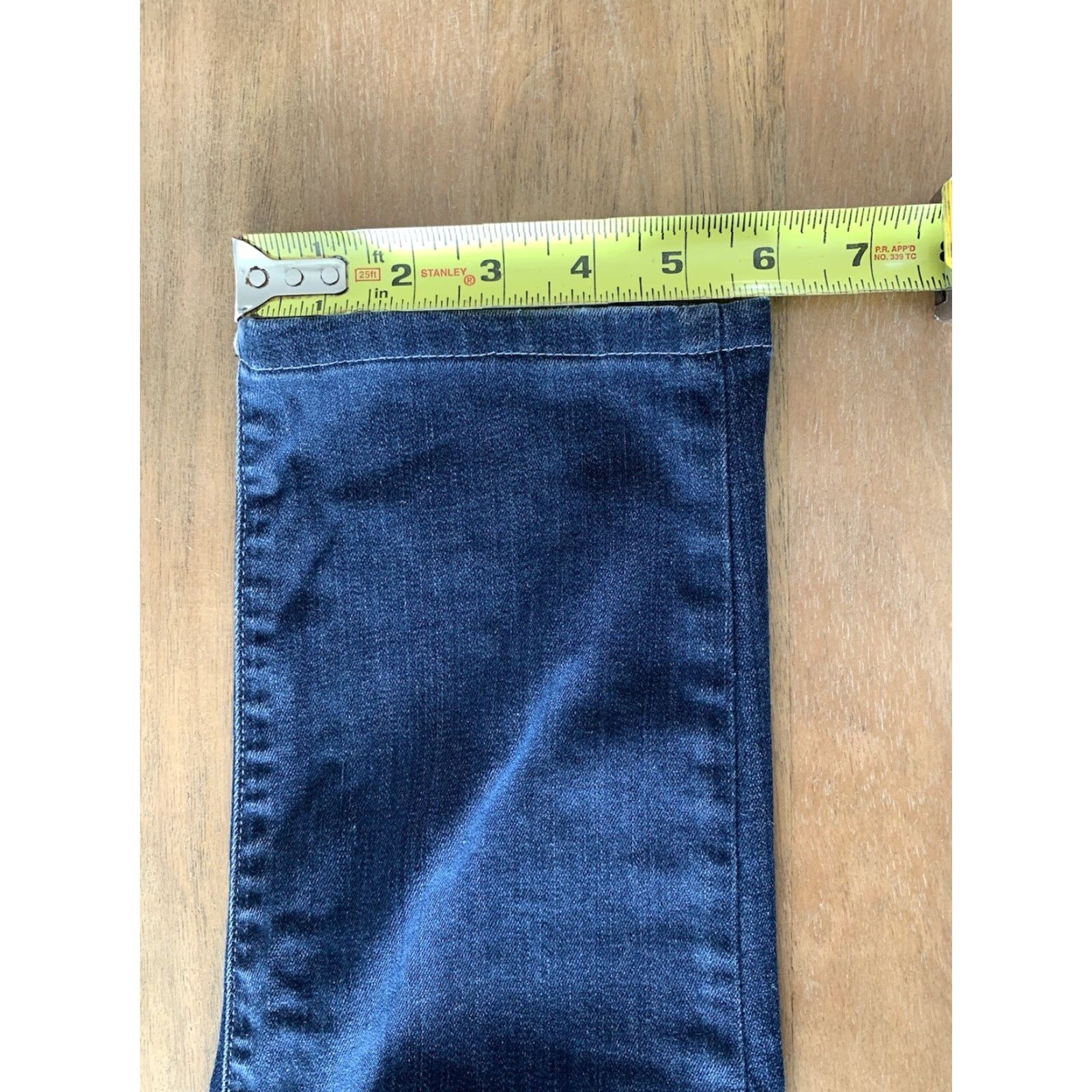 Eileen Fisher EILEEN FISHER Jeans Women's 32x28 Dark Wash Denim Mid Rise Stretch Skinny 10 Blue City College Preppy Modern Womens Size 32" / US 10 / IT 46 - 7 Thumbnail