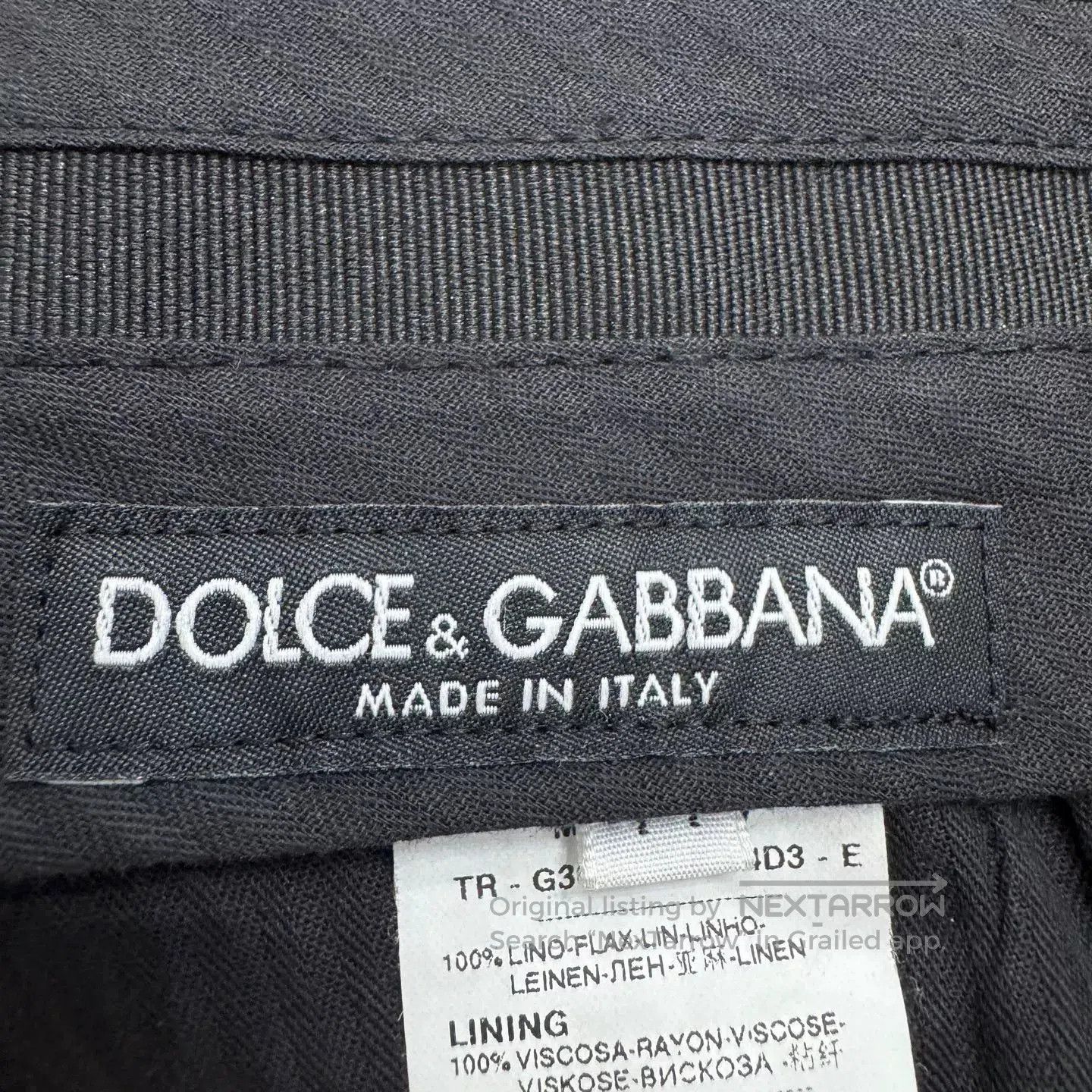 Dolce & Gabbana DG Linen Casual Pants. Size US 28 / EU 44 - 2 Thumbnail