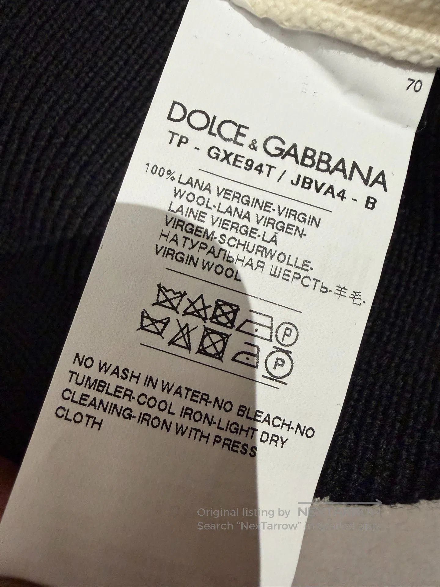 Dolce & Gabbana Dolce & Gabbana Men's Wool Logo Sweater. Size US M / EU 48-50 / 2 - 9 Thumbnail
