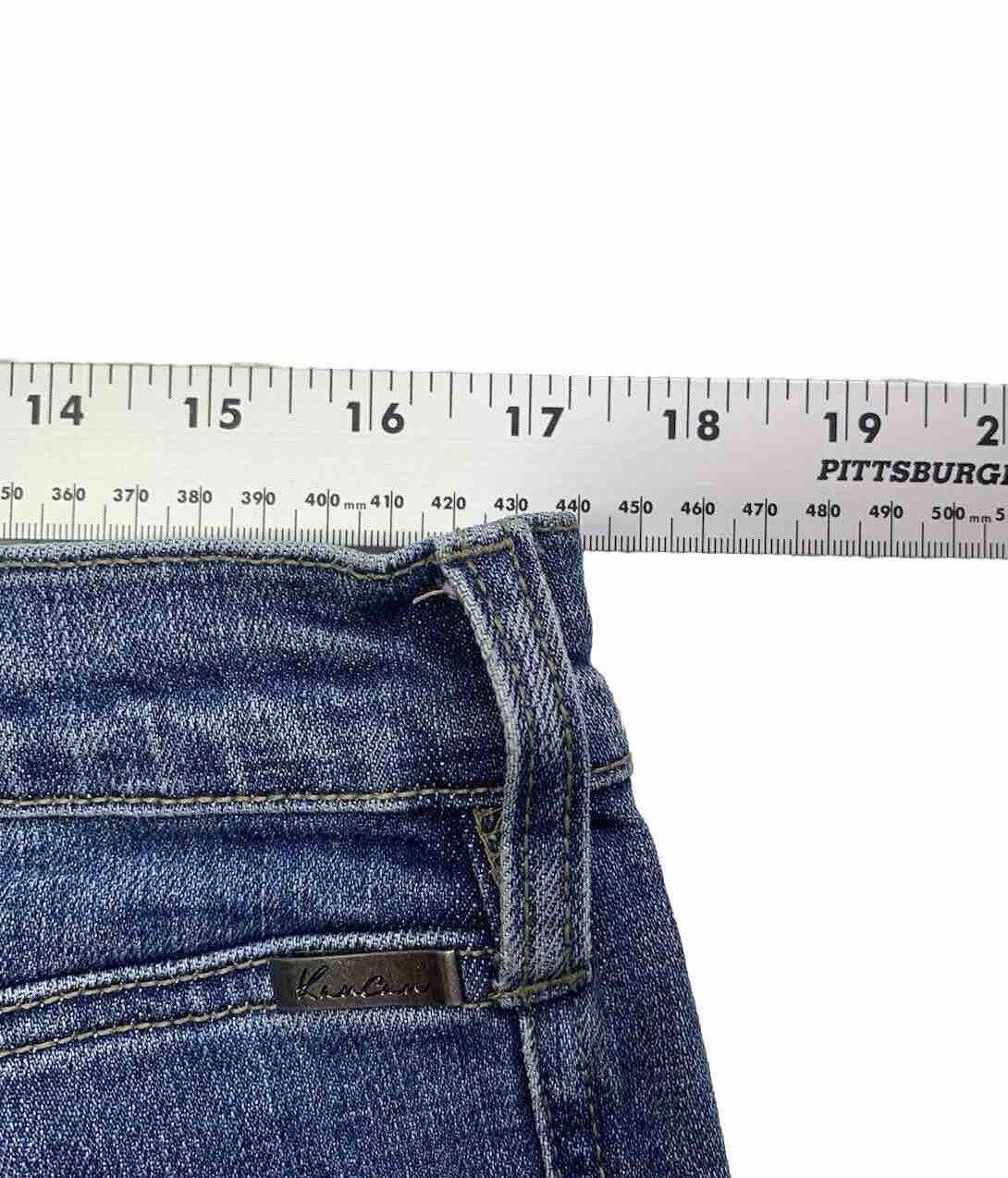 Kancan USA Kancan Jeans Women's Size 13 Blue Distressed Straight Leg Size ONE SIZE - 7 Thumbnail
