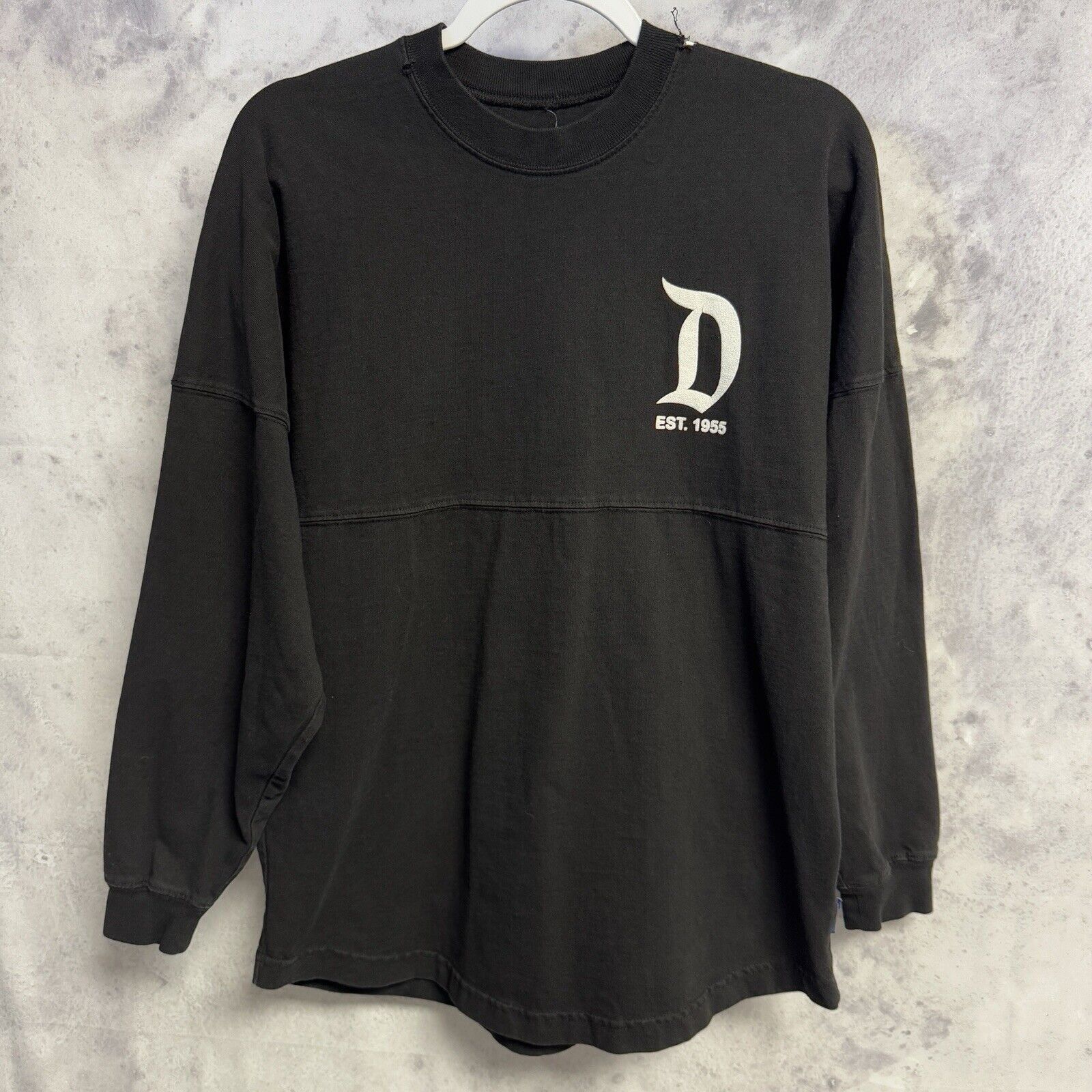 Disney Disneyland Spirit Jersey Mens XS Black Long Sleeve