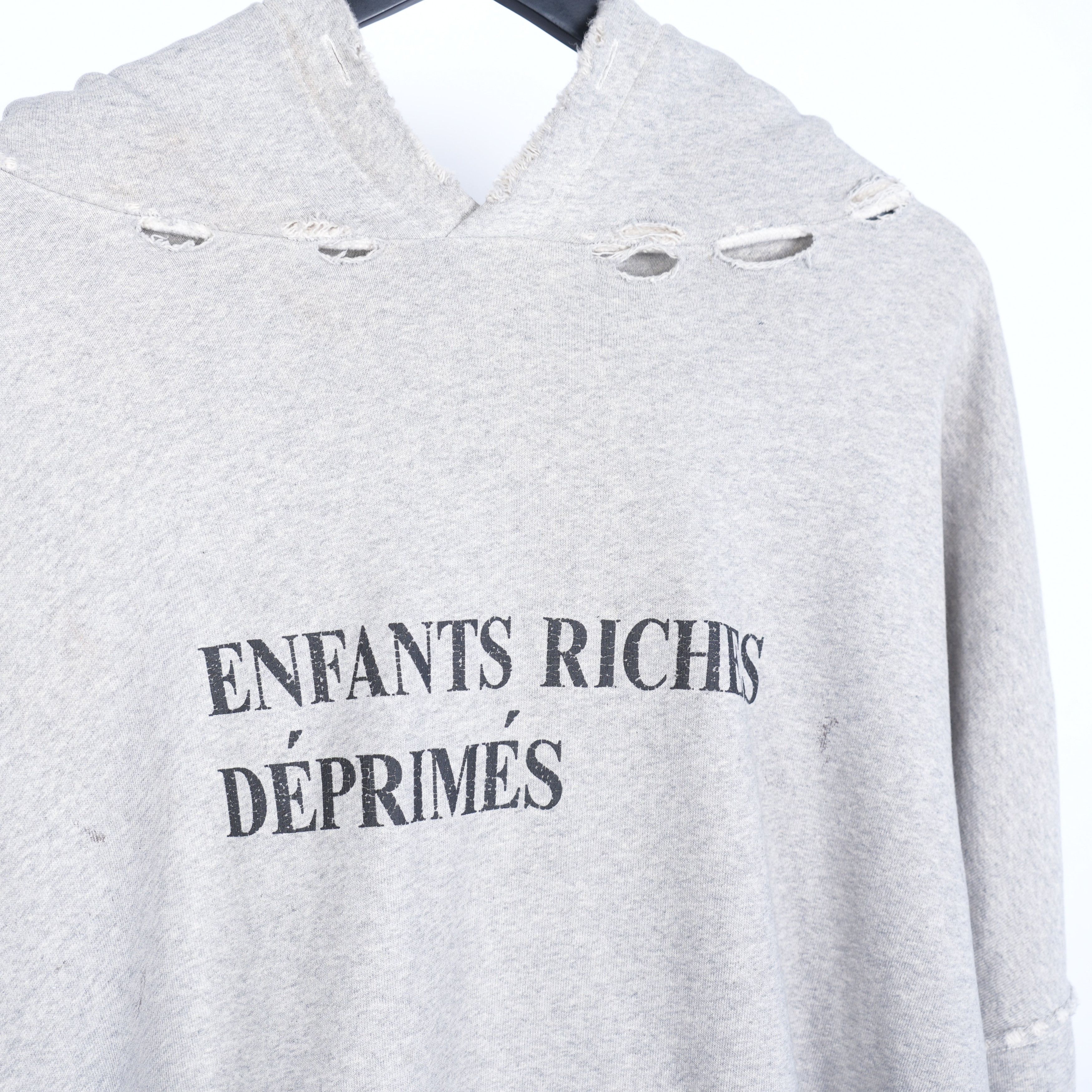 Enfants Riches Deprimes ERD GREY LOGO HOODIE Size US XXL / EU 58 / 5 - 3 Thumbnail