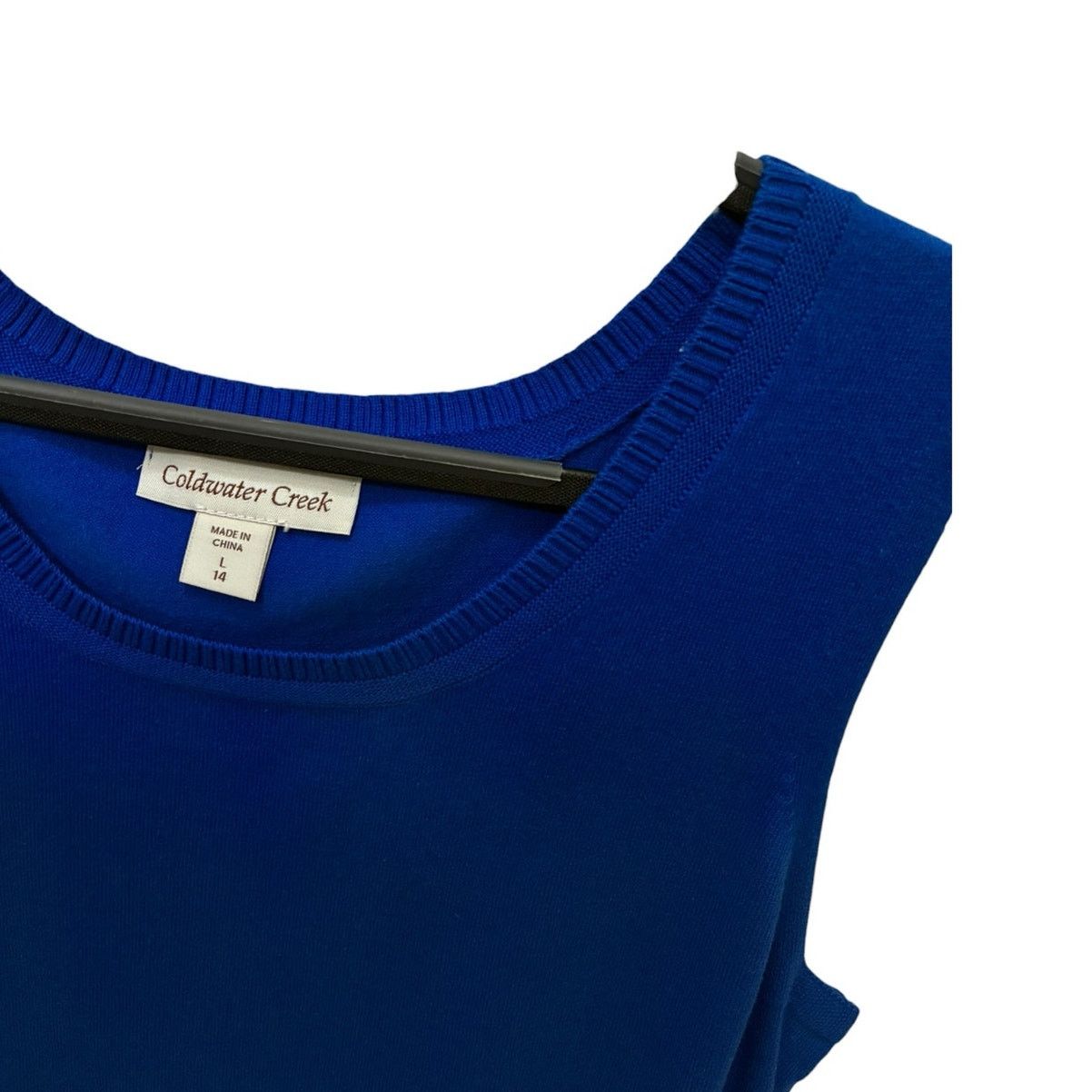 Coldwater Creek Coldwater Creek rib trim sleeveless shell tank NWT Size L / US 10 / IT 46 - 5 Thumbnail
