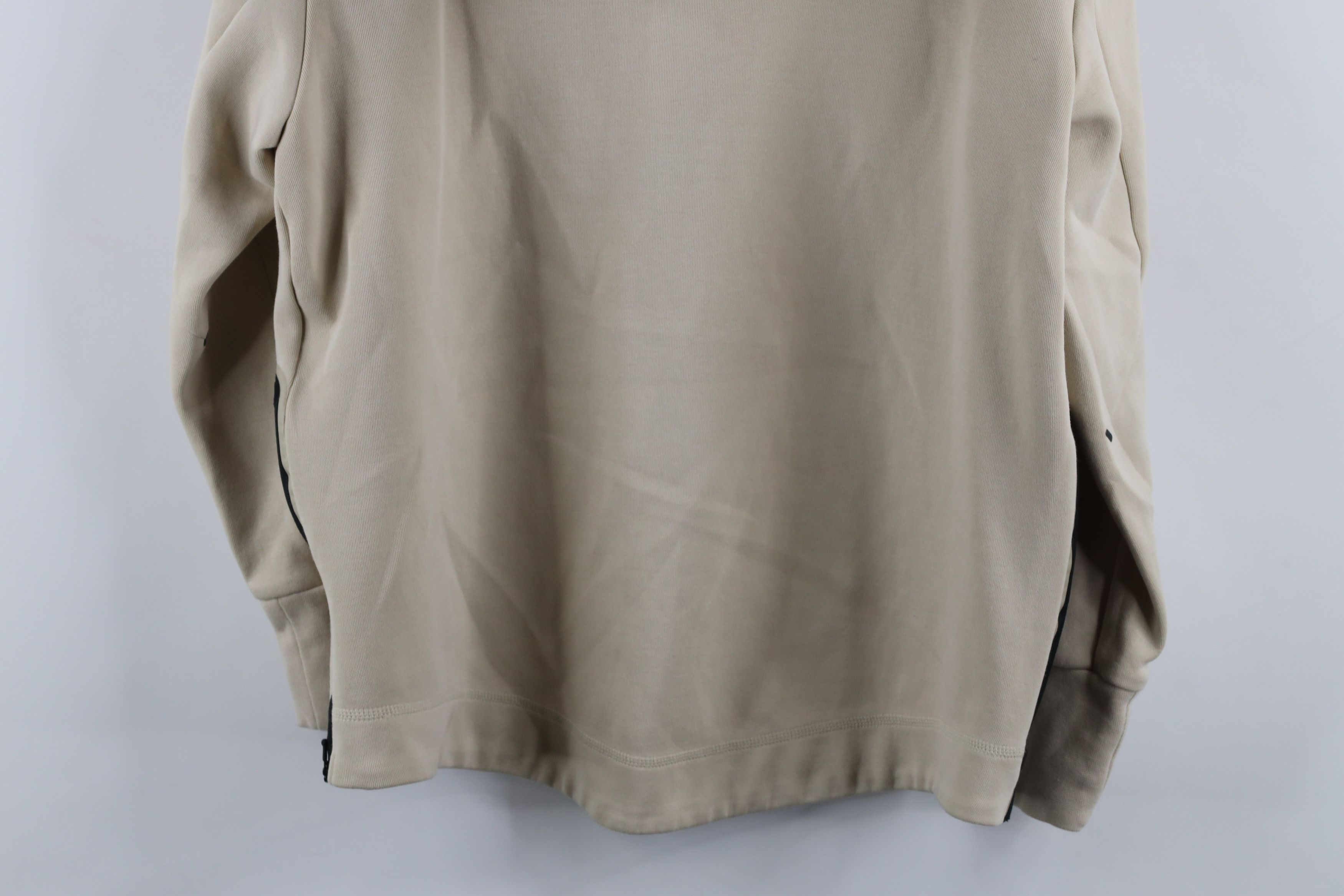 Nike × Vintage Nike Sportswear Tech Fleece Full Zip Hoodie Sweatshirt Beige Size S / US 4 / IT 40 - 13 Thumbnail