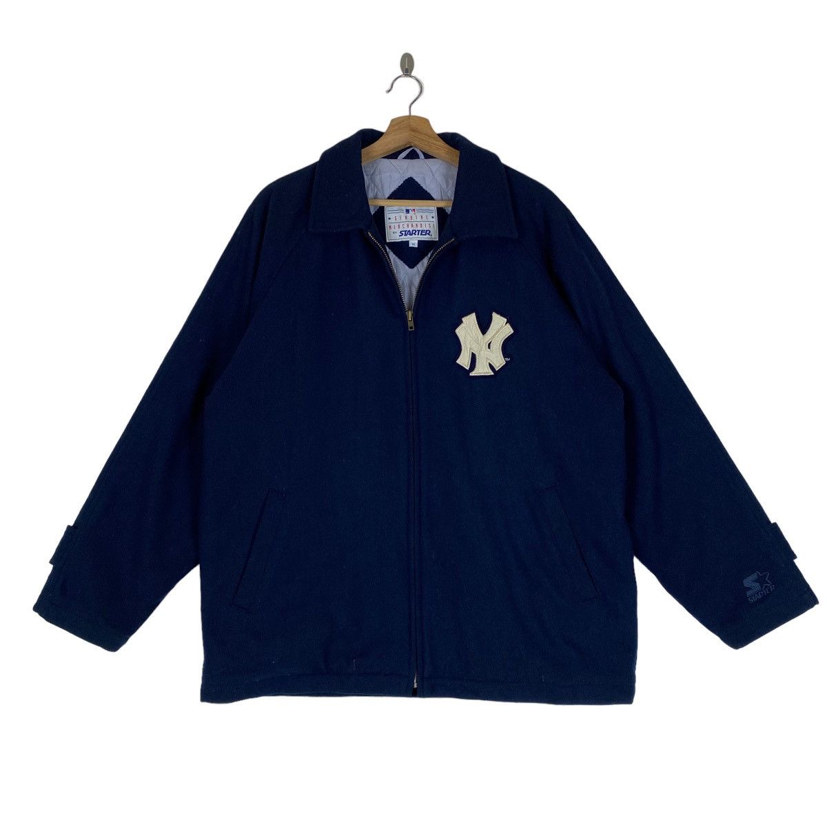 Starter ✨Vintage 90's New York Yenkees by Starter wool zipper jacket Size US M / EU 48-50 / 2 - 2 Thumbnail