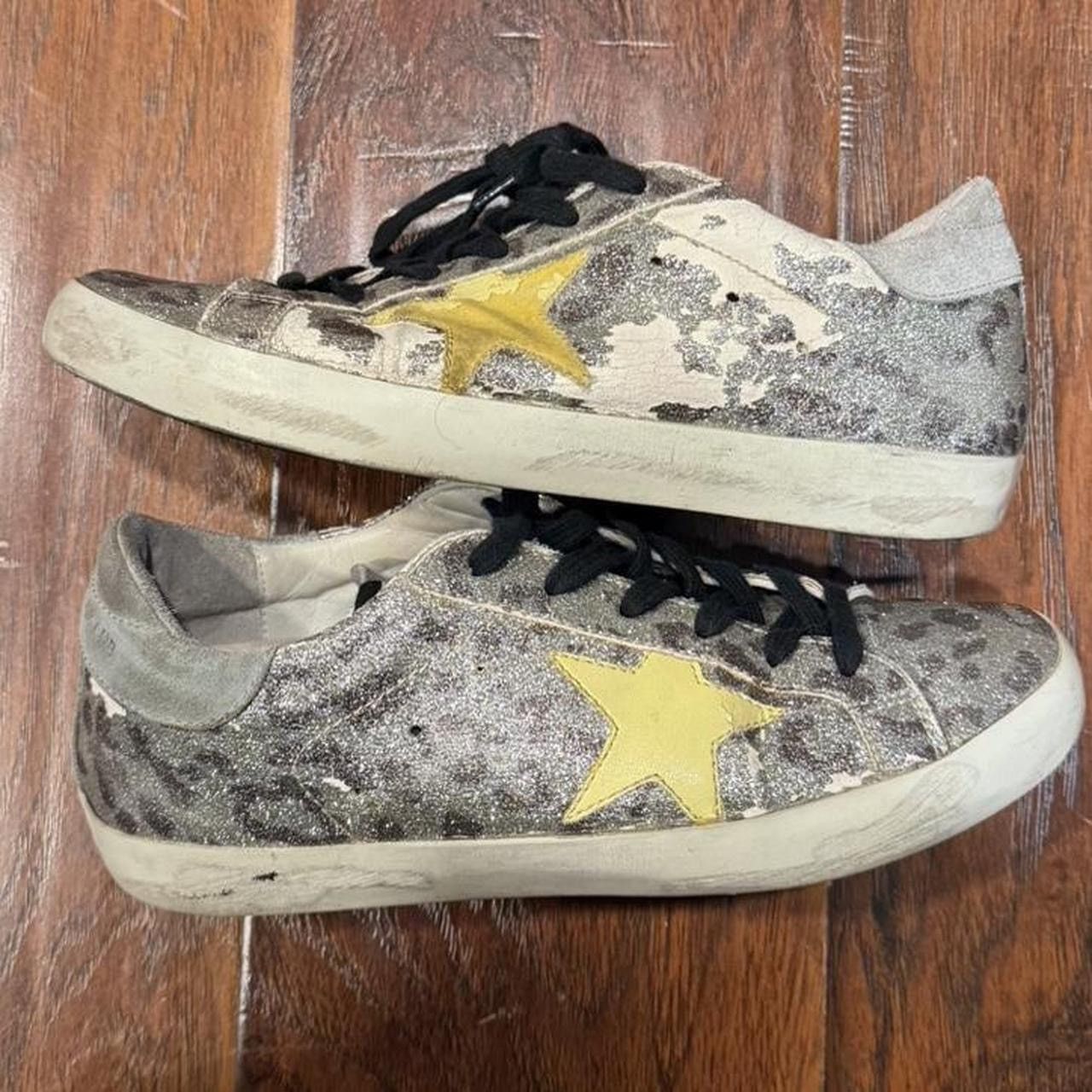 Golden Goose Golden Goose GGDB Superstar Glitter Leopard Distressed Size US 5 / EU 37 - 2 Thumbnail