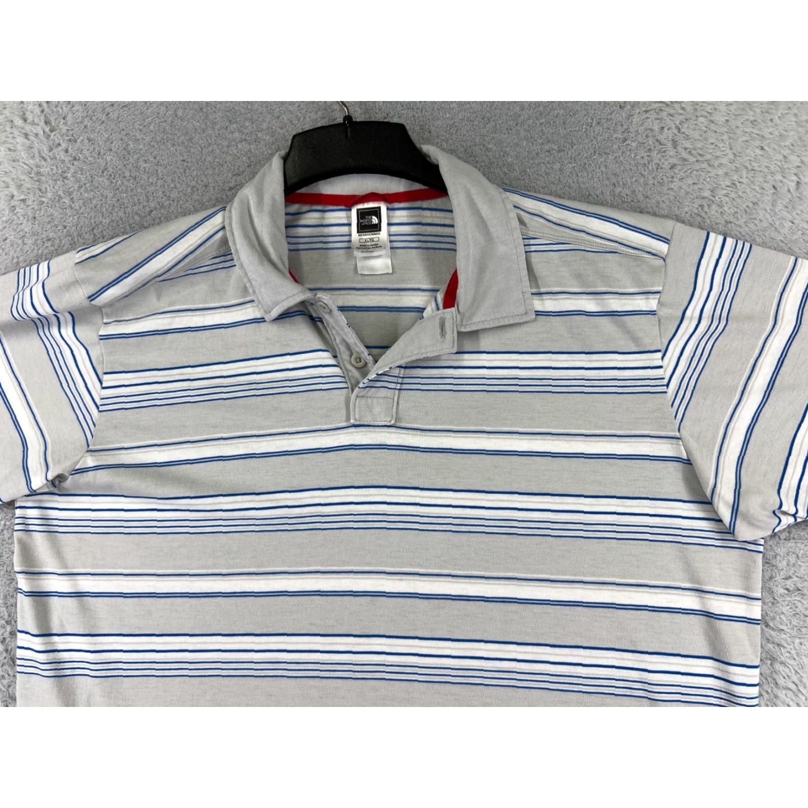 The North Face The North Face Polo Shirt Men XL Gray Stripe 100% Cotton Short Sleeve Golf Casual Size US XL / EU 56 / 4 - 4 Thumbnail