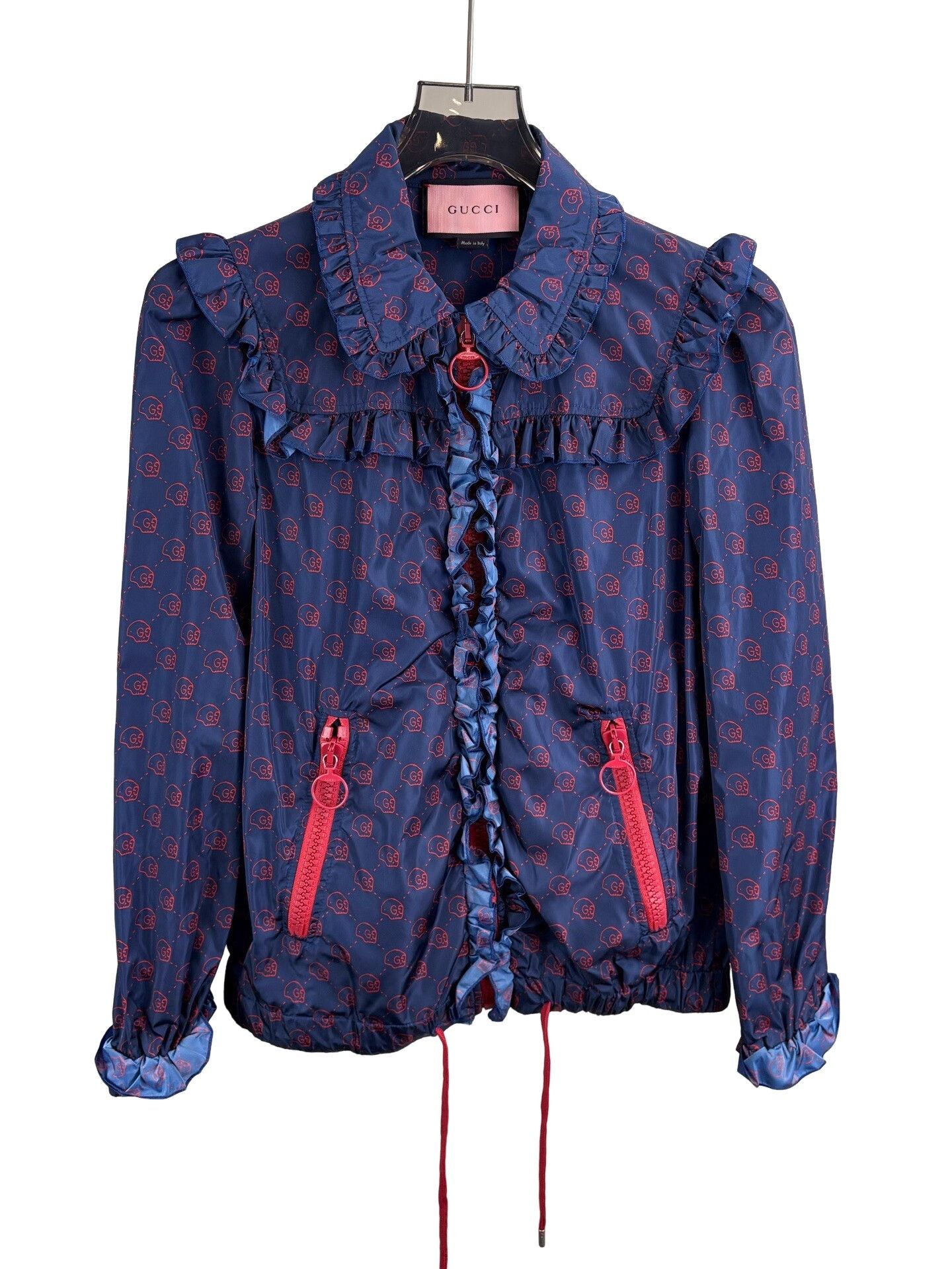 Gucci Gucci GG Ghost Ruffle Zip Jacket Size S Size S / US 4 / IT 40 - 1 Thumbnail