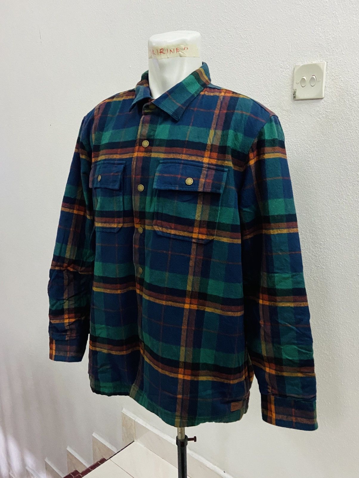 L.L. Bean VINTAGE LL BEAN QUILTED FLANNEL SHIRT JACKET Size US L / EU 52-54 / 3 - 3 Thumbnail