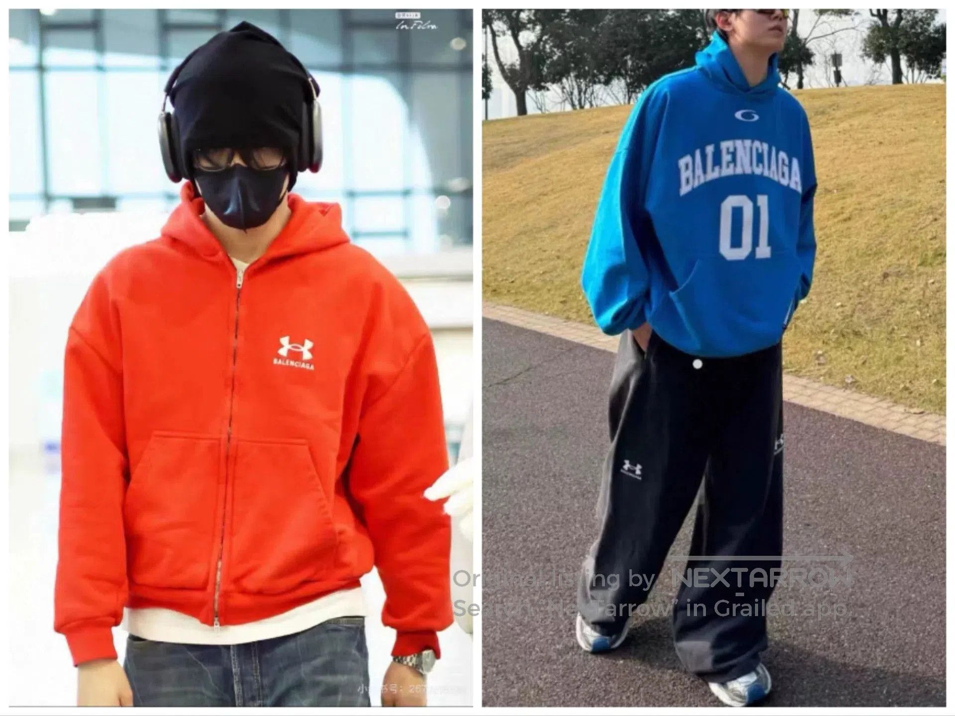 Balenciaga balenciaga under armour embroidered zip hoodie set. Size US M / EU 48-50 / 2 - 9 Thumbnail