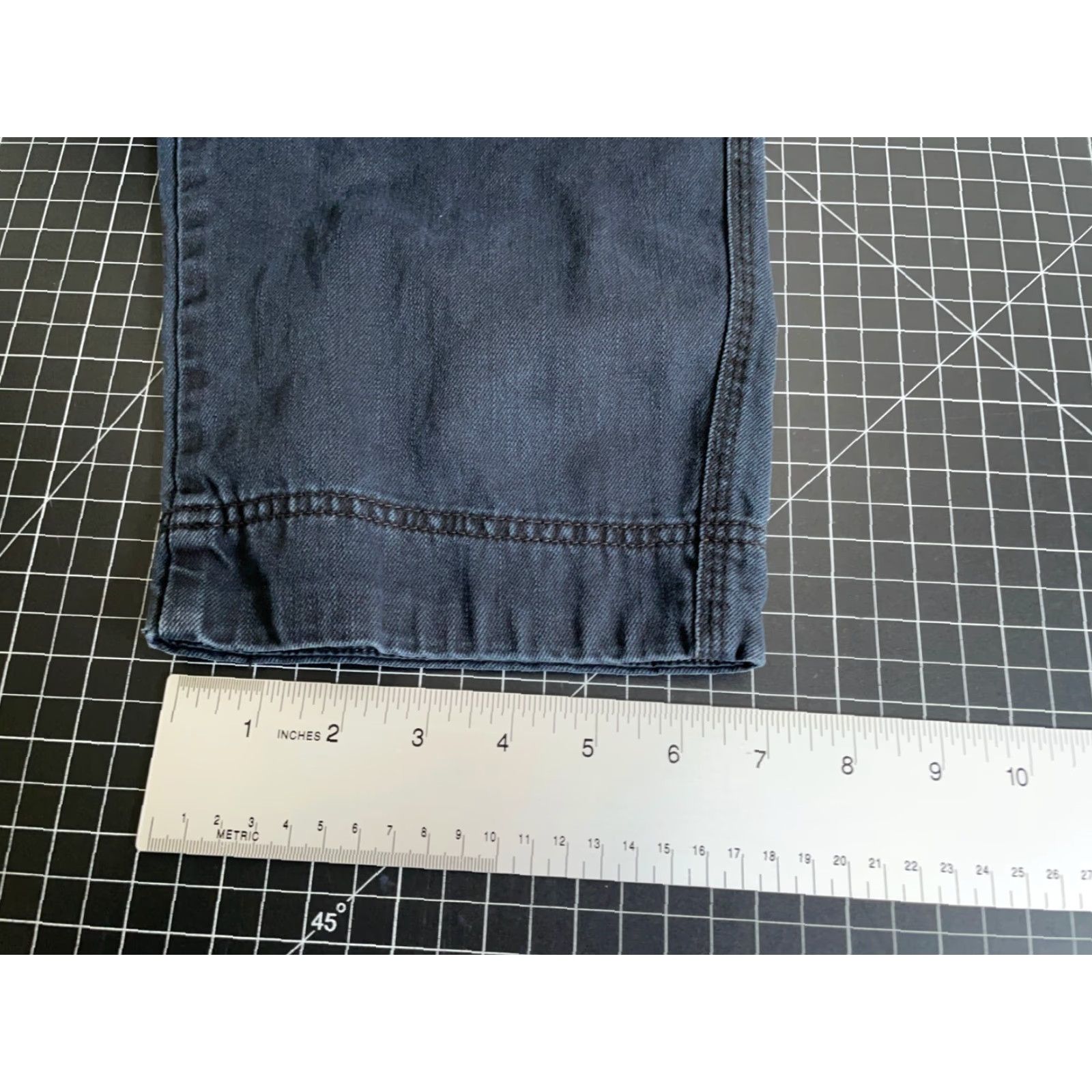 Free People VINTAGE Free People Women's Cropped Denim Pants Fall 90s Grunge Hipster Black 32 x 24.5 Size 24" / US 00 / IT 34 - 7 Thumbnail