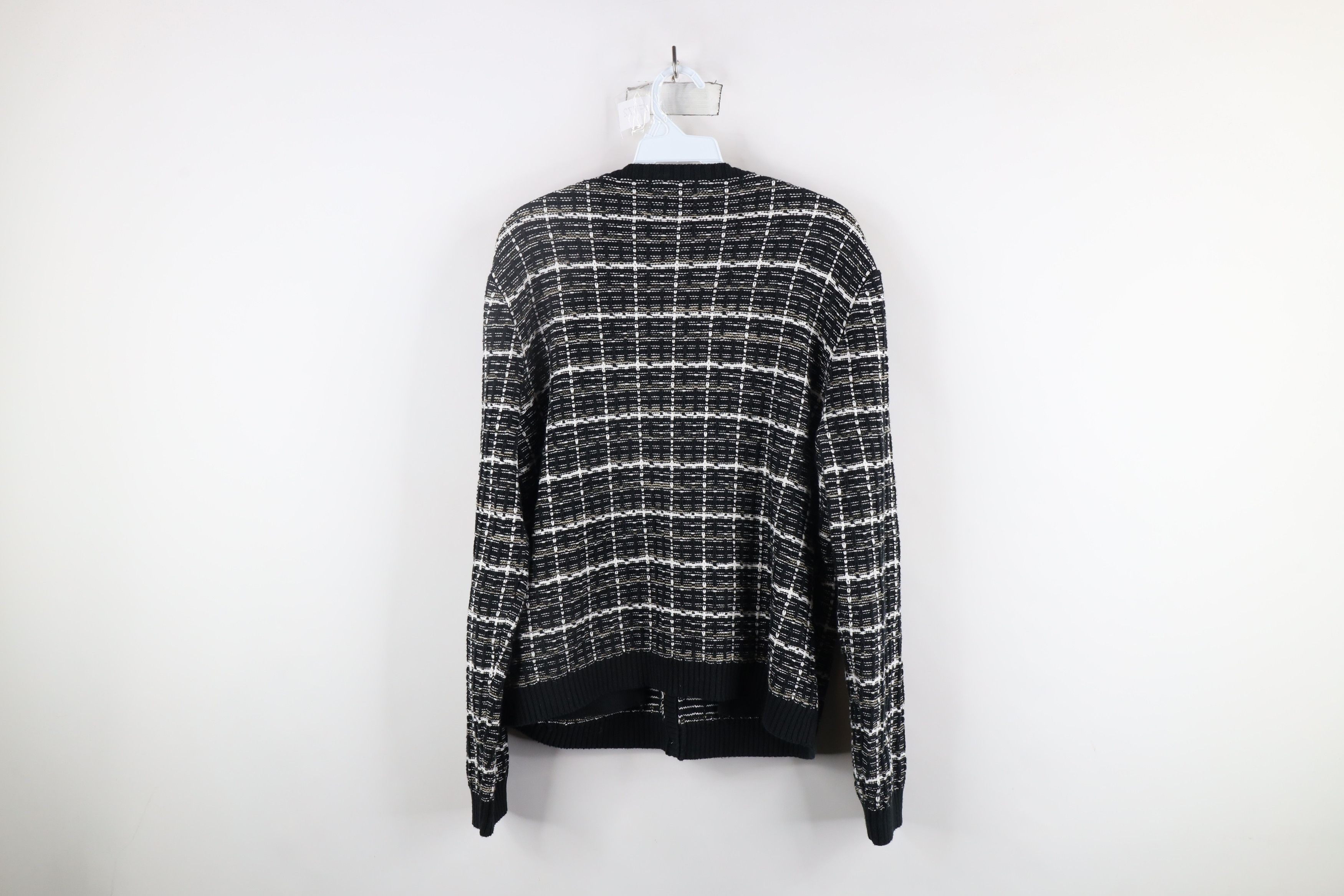J.Crew × Vintage J Crew Lady Cardigan Sweater Jacket Striped Brushed Yarn Size XL / US 12-14 / IT 48-50 - 8 Thumbnail