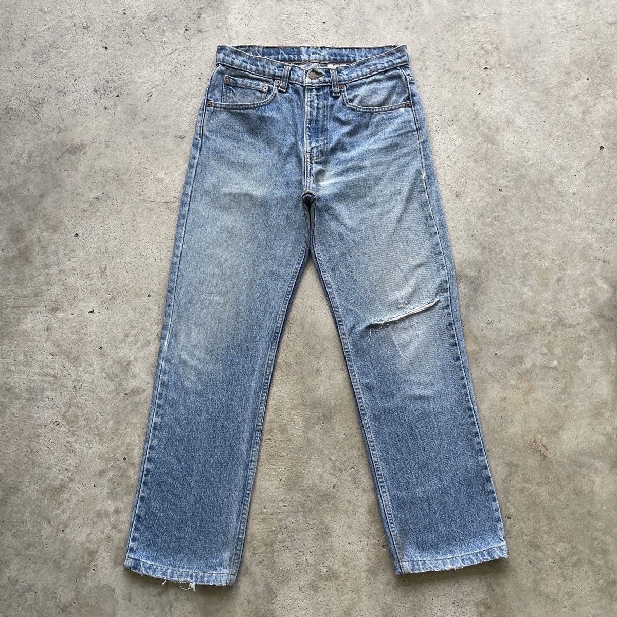 Levi's Vintage Clothing W30💥 Vintage Levi’s 516 Distressed Jeans Faded Denim Pants Size US 30 / EU 46 - 1 Thumbnail