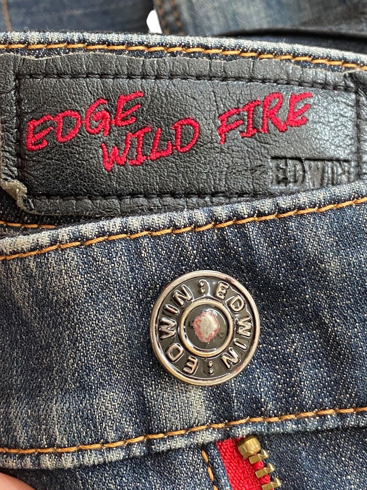 Edwin Edwin Faded Wash Whiskered Straight Leg Jeans Style Size US 36 / EU 52 - 11 Thumbnail