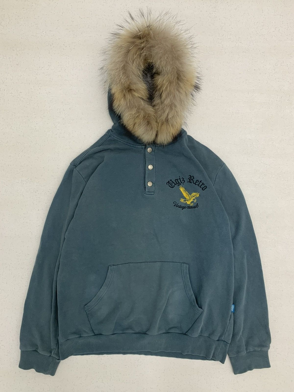 Japanese Brand Y2K UGIZ RETRO FAUX FUR HOODIE IFSIXWASNINE LGB STYLE Size US XL / EU 56 / 4 - 1 Thumbnail
