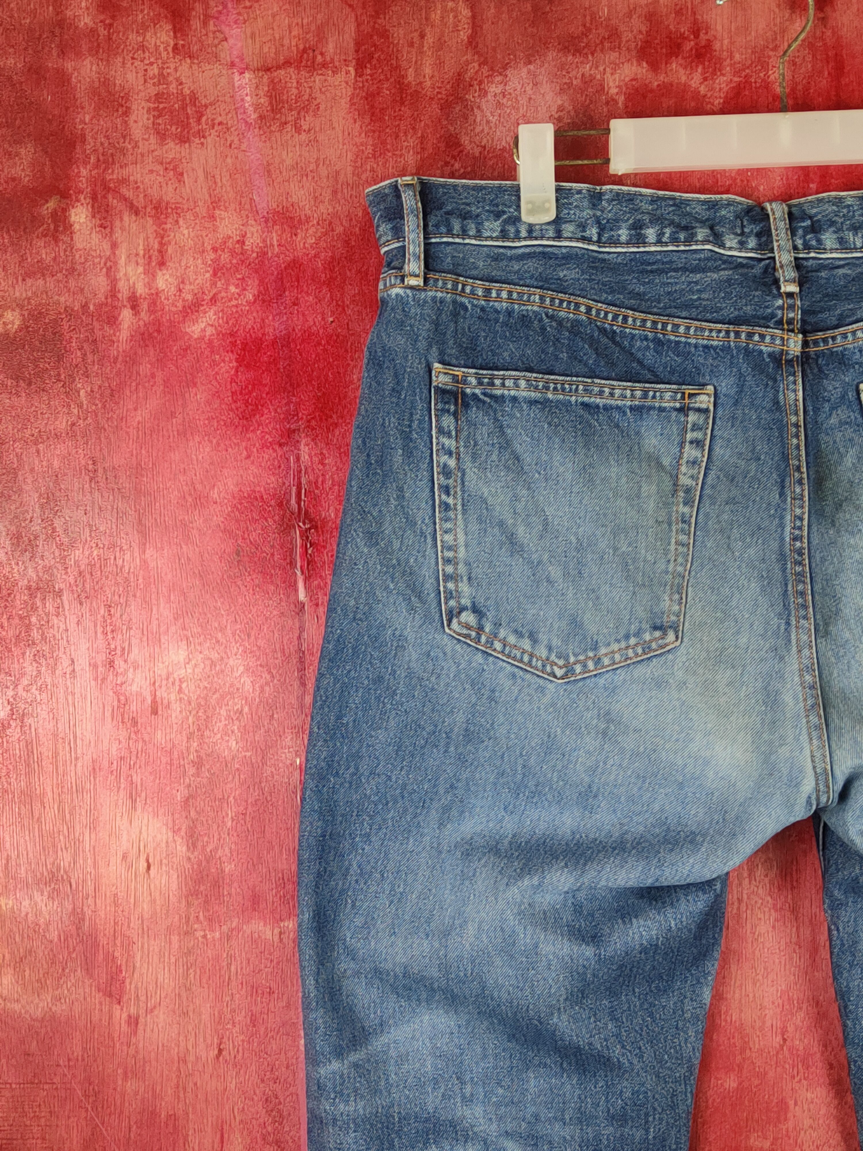 Japanese Brand Uniqlo Blue Faded Multipocket Denim #S1614 Size US 35 - 8 Thumbnail