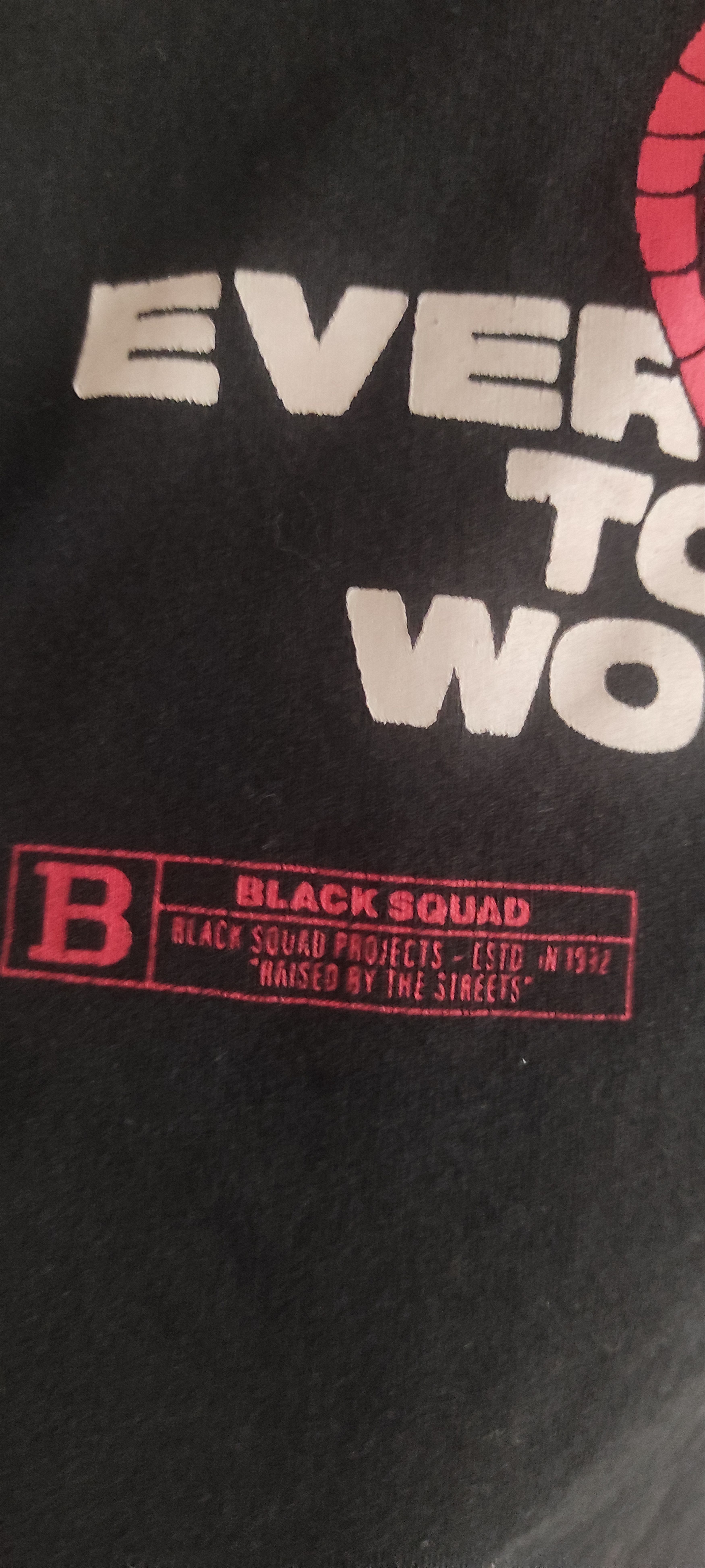 Japanese Brand × Vintage Black Squad 1995 Tokyo World Tour Paranoid Society Japan Tee Size US XXL / EU 58 / 5 - 3 Thumbnail