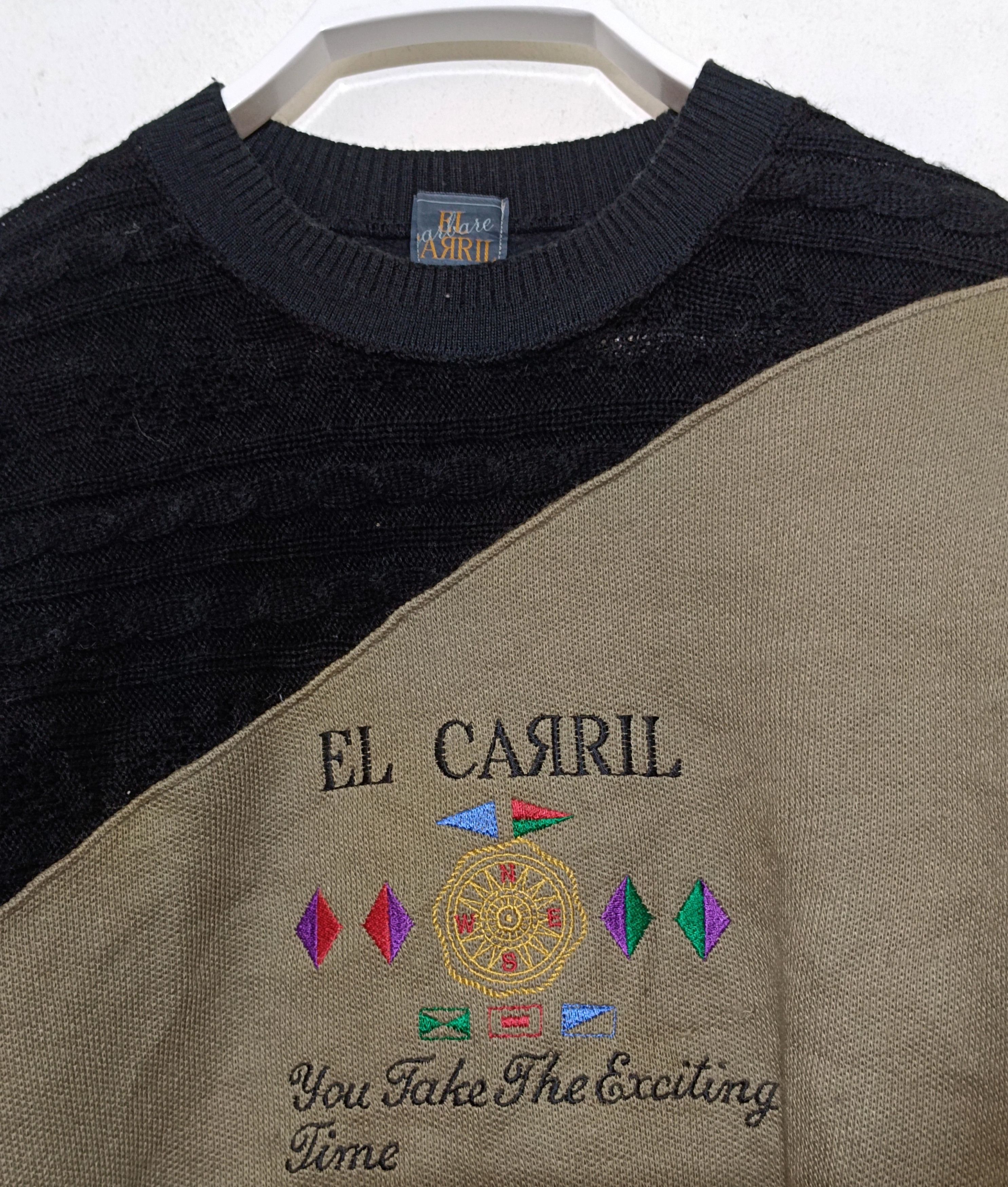 If Six Was Nine × Japanese Brand Vintage Japanese Brand El Carril Sweatshirt Size US L / EU 52-54 / 3 - 3 Thumbnail