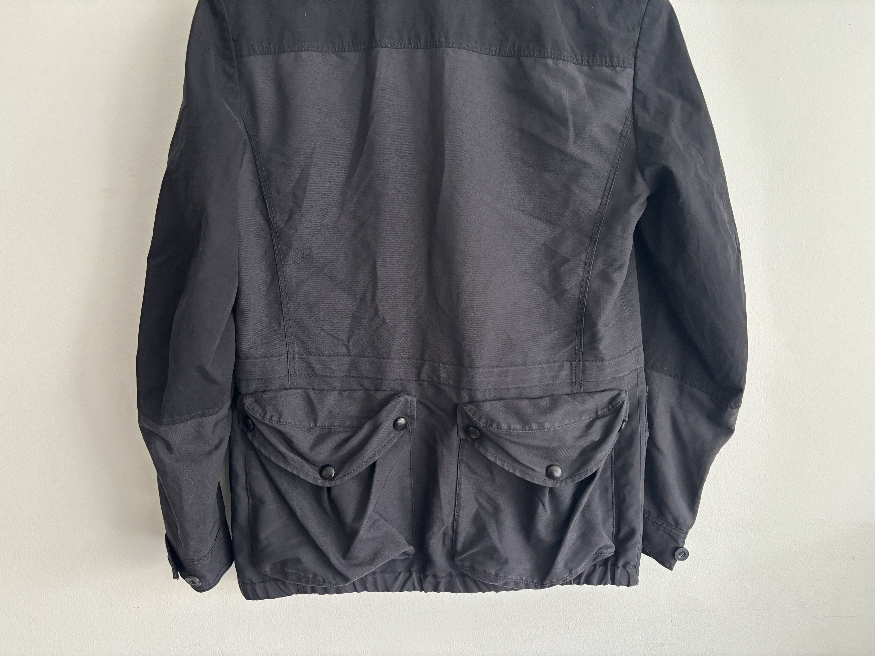 Kai Aakmann Kai-Aakmann Hooded Hybrid Black Field Jacket - Medium Size US M / EU 48-50 / 2 - 3 Thumbnail