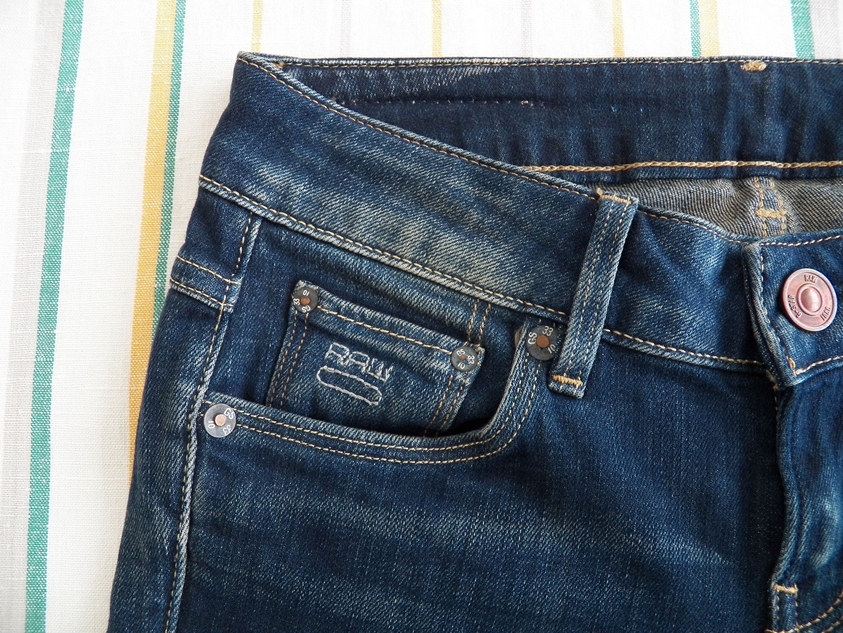 G-Star G-Star RAW 3301 Straight Wmn Jeans W24 L30 Blue Medium Aged Size 24" / US 00 / IT 34 - 8 Thumbnail