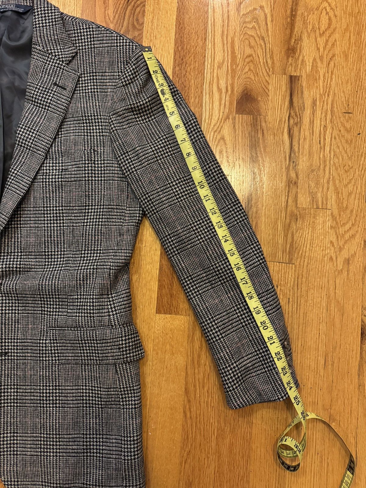 Polo Ralph Lauren Vintage Polo Ralph Lauren Grey Check Sports Coat 40L Size 40L - 2 Thumbnail