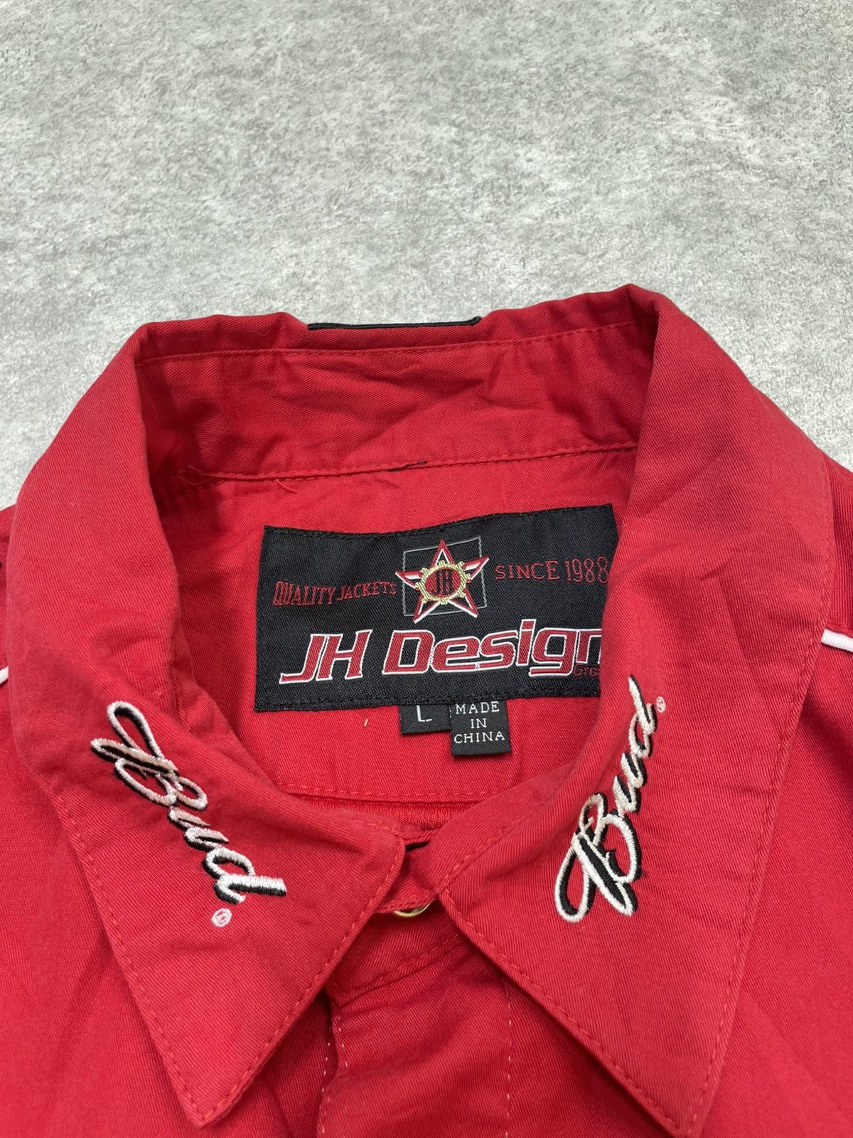 Ferrari × Jeff Hamilton × NASCAR Jeff Hamilton Budweiser Racing Jacket — Bold NASCAR Style Size US L / EU 52-54 / 3 - 10 Thumbnail
