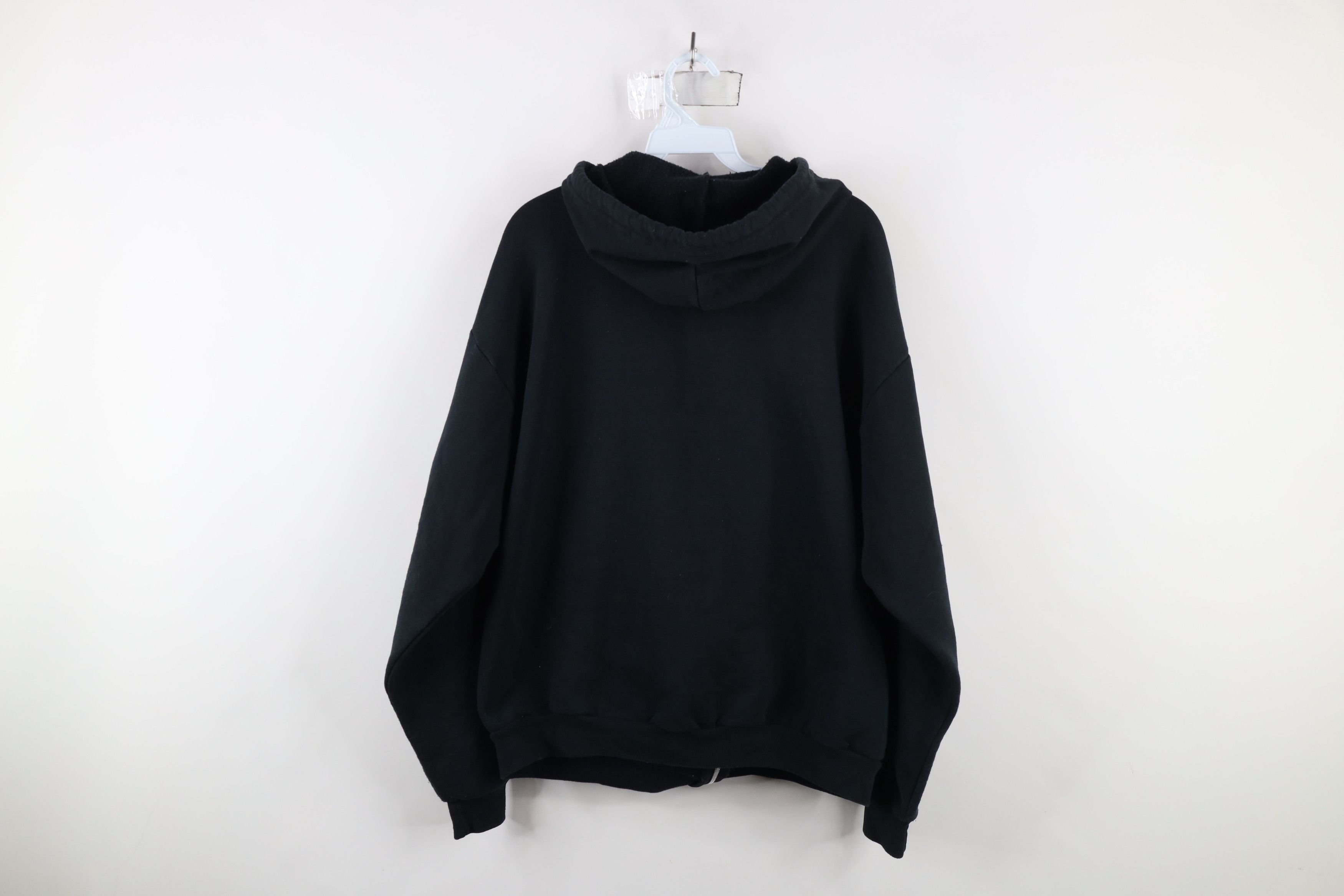 Vintage Vintage 90s Streetwear Full Zip Hoodie Sweatshirt Black Size US L / EU 52-54 / 3 - 8 Thumbnail