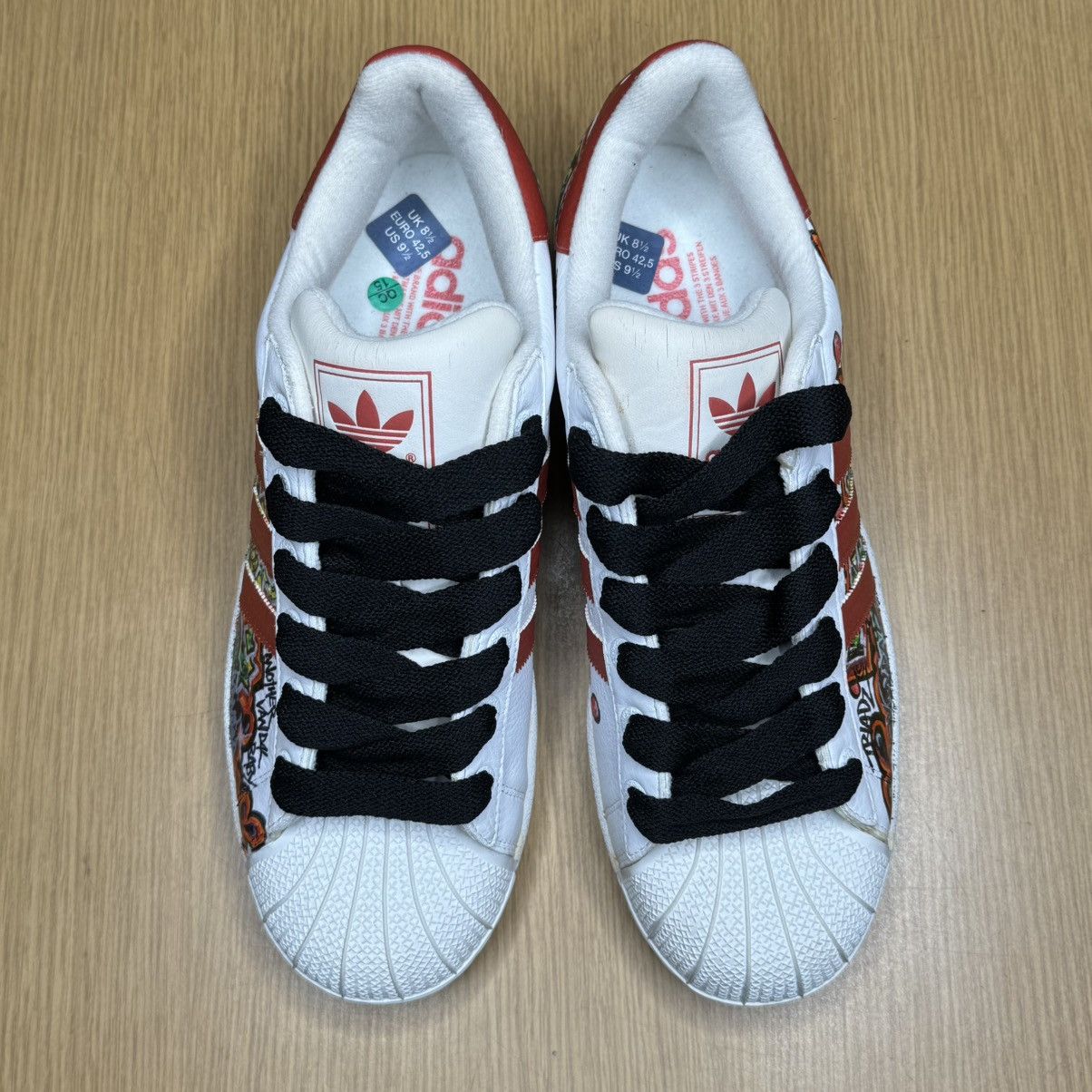 Adidas Adidas Superstar Custom Hand Painted Size US 9 / EU 42 - 8 Thumbnail