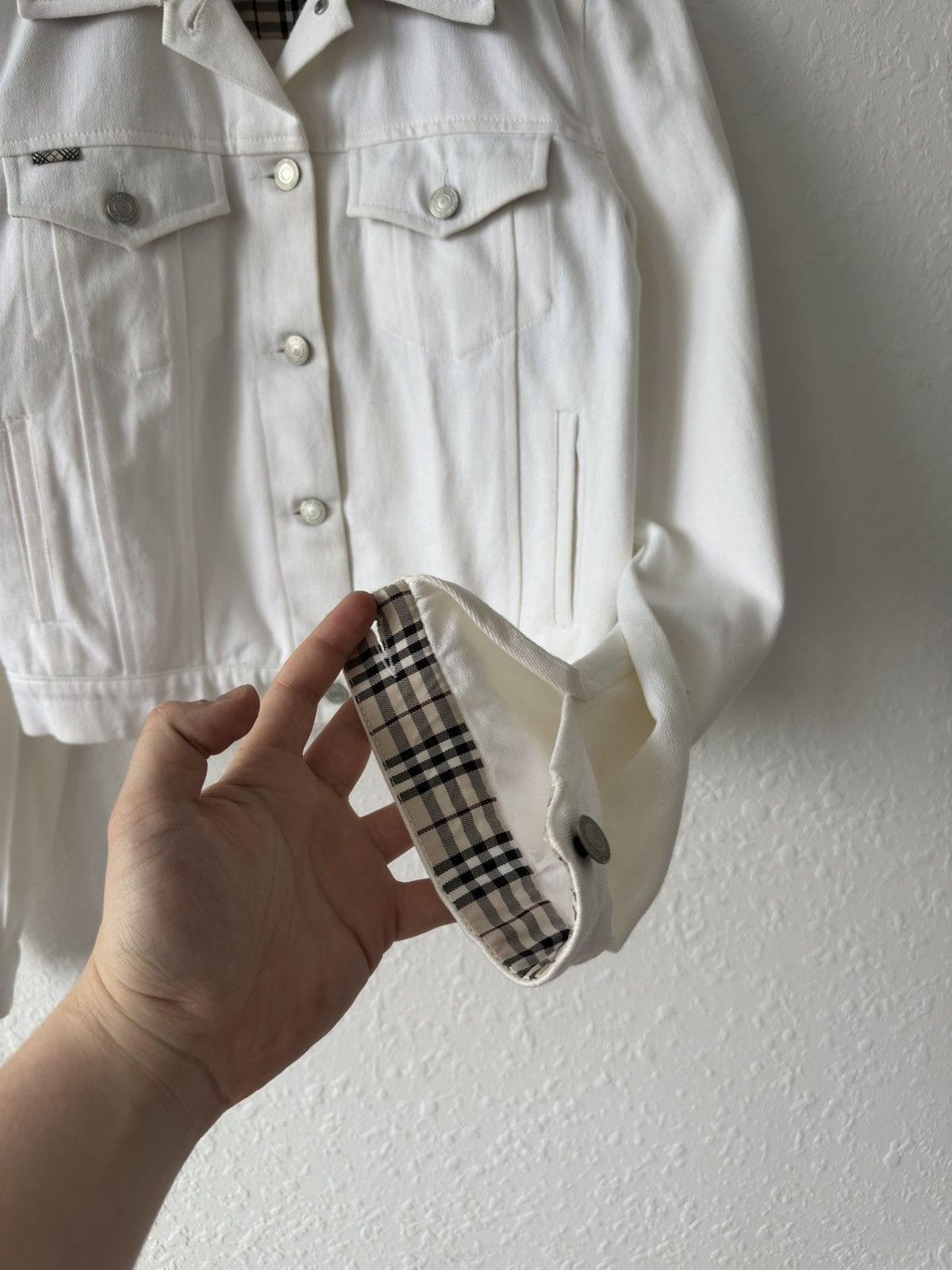 Burberry × Vintage Vintage Burberry London Denim Women Jacket Coat Nova Check Size M / US 6-8 / IT 42-44 - 17 Thumbnail