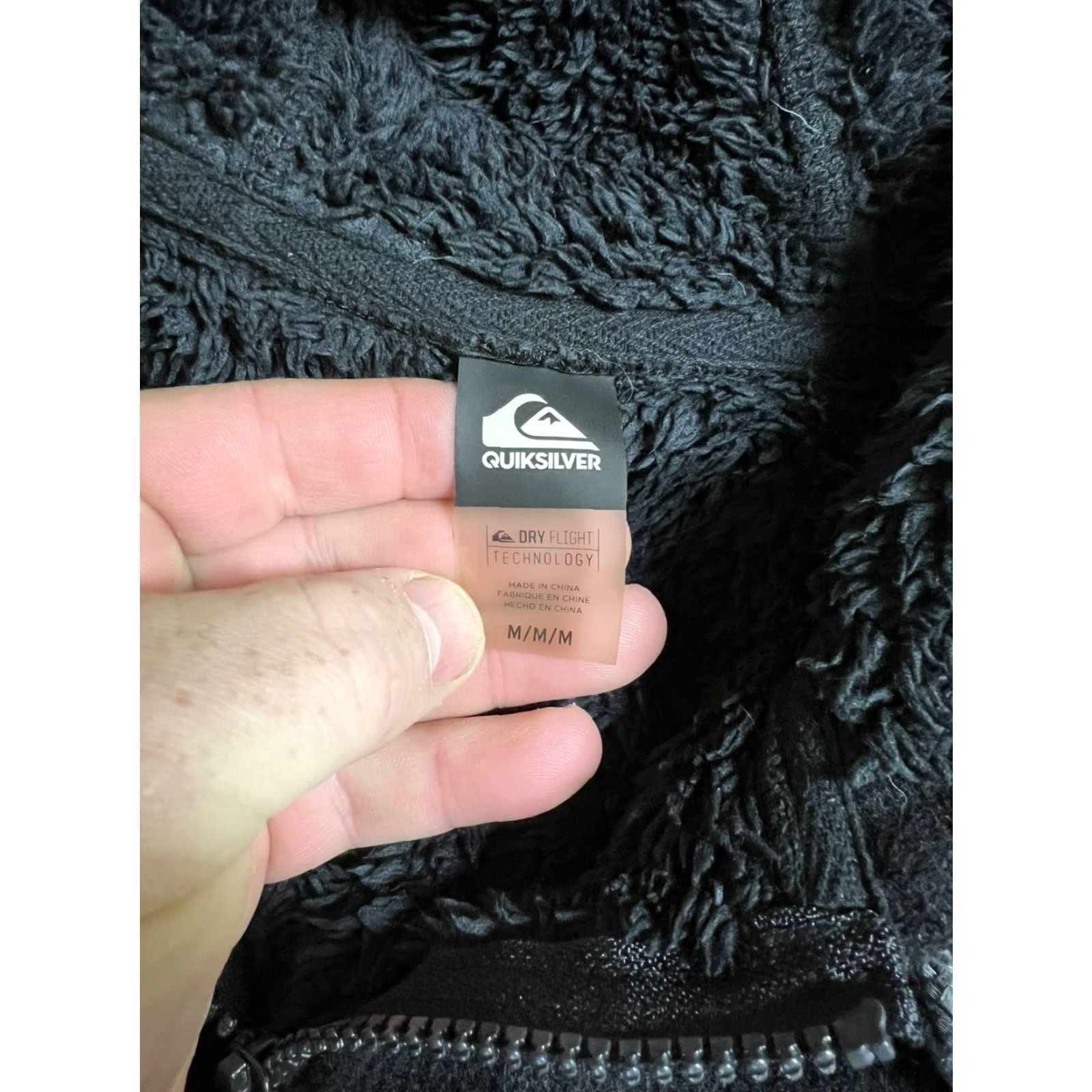Quiksilver Quicksilver Mens Jacket Wool Blend Zip Hooded Lined Sherpa Black M Regular Winter Casual Hooded Mens Size US M / EU 48-50 / 2 - 6 Thumbnail