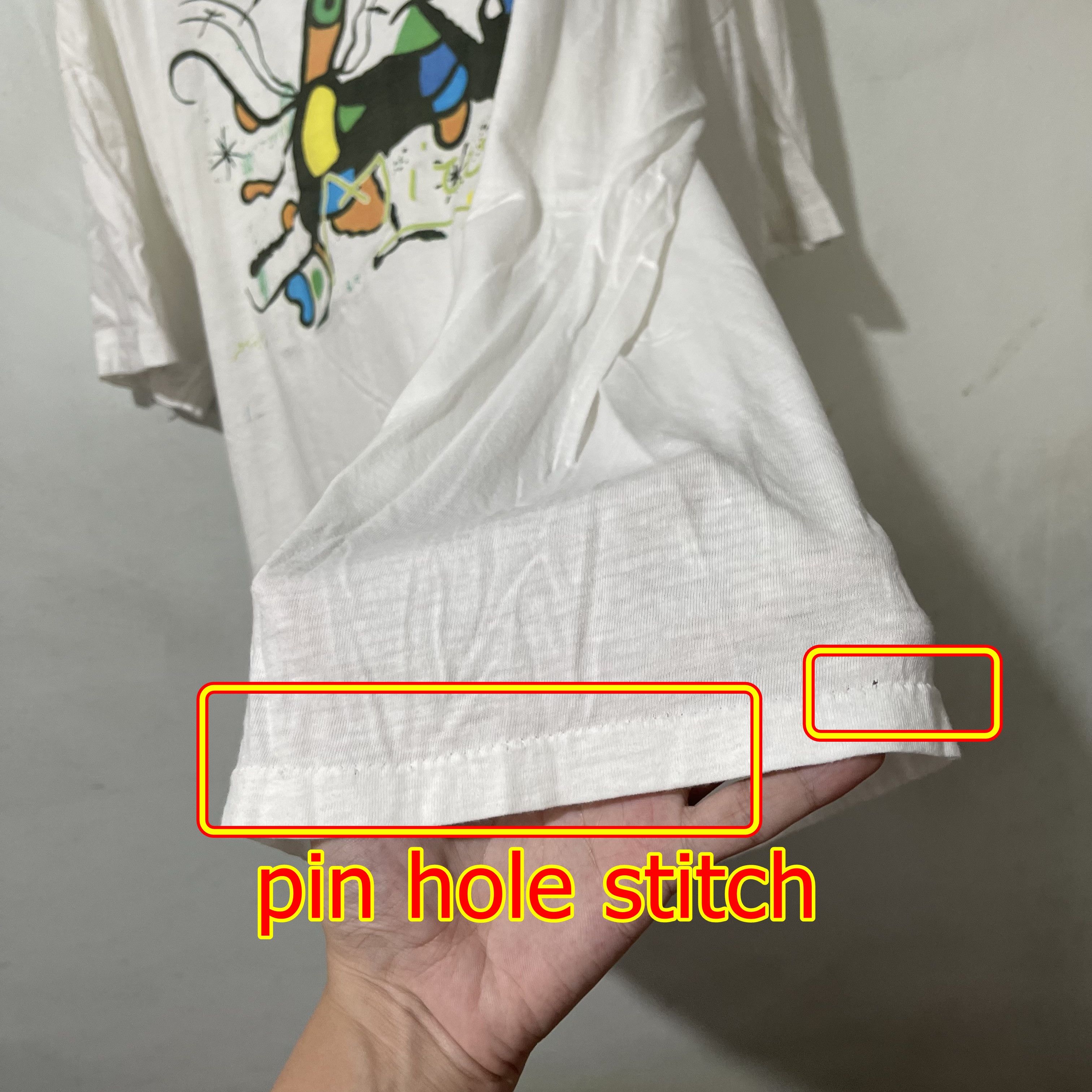 Vintage Vintage 1990s Abstract Surreal Art T-Shirt Size US XL / EU 56 / 4 - 8 Thumbnail