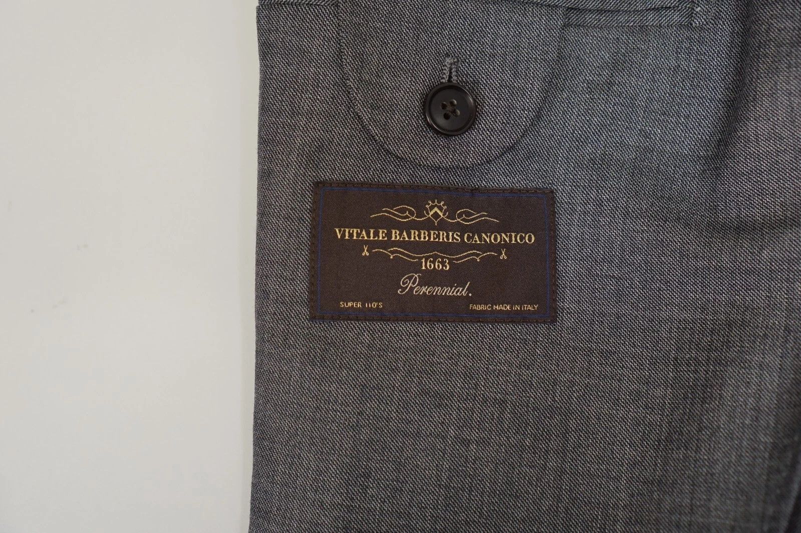 Suitsupply Men Suitsupply Blazer La Spalla Grey Wool Peak 24 UK/US38S Size 38S - 6 Thumbnail