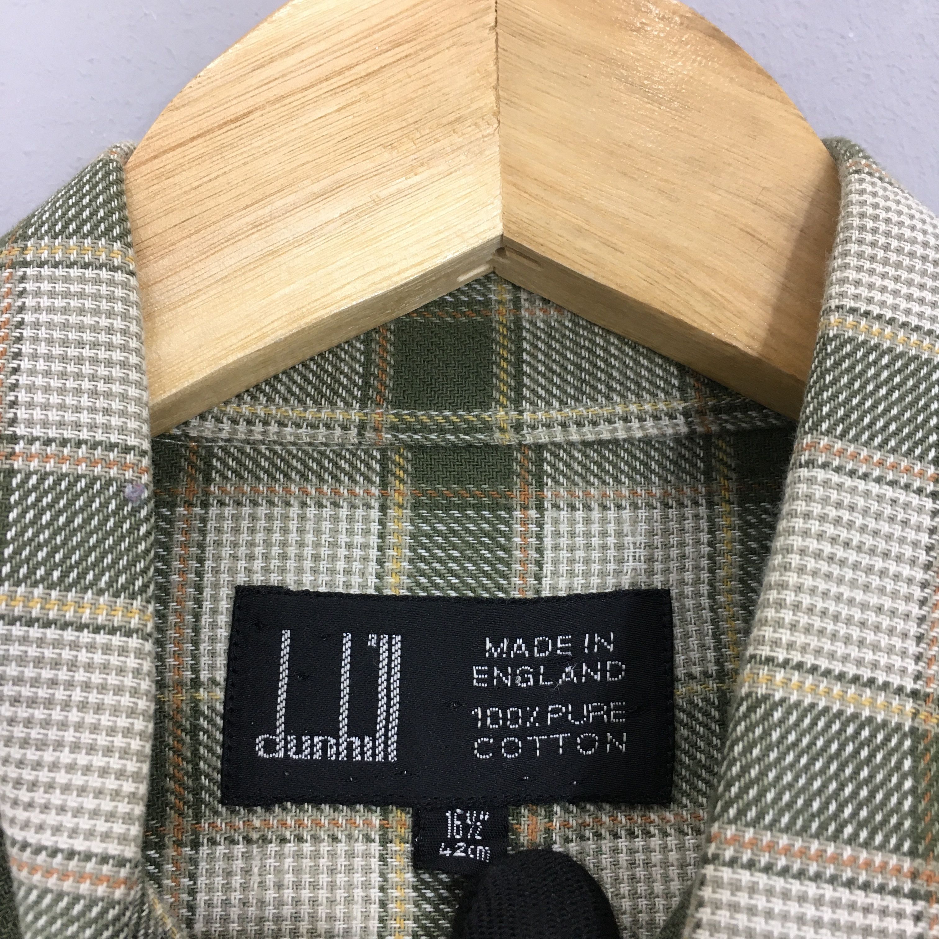 Alfred Dunhill × Flannel Vintage Dunhill Plaid Shadow Checkered Flannel Shirt XLarge Size US XL / EU 56 / 4 - 5 Thumbnail