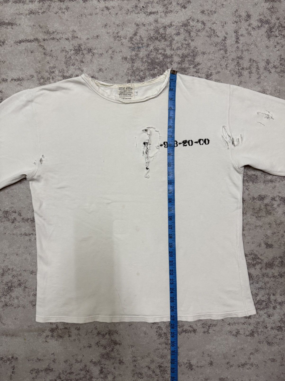 Japanese Brand Pearl Diver U.S Army Navy Surplus Clothing Distressed Sweat Size US L / EU 52-54 / 3 - 16 Thumbnail