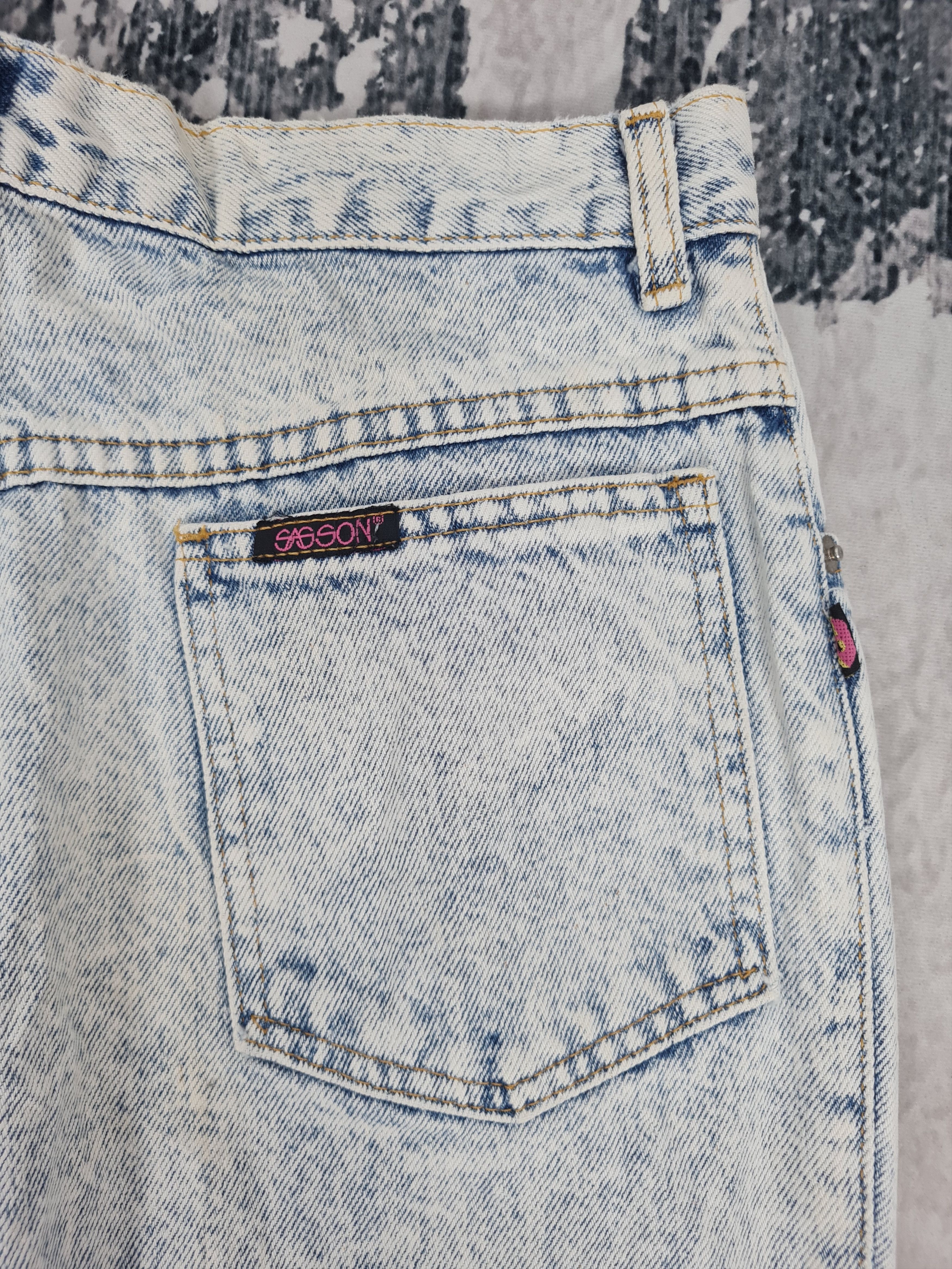 Japanese Brand Vtg SASSON Carrot Cut Faded Jeans Size 31x29.5 JB0145 Size 31" - 9 Thumbnail