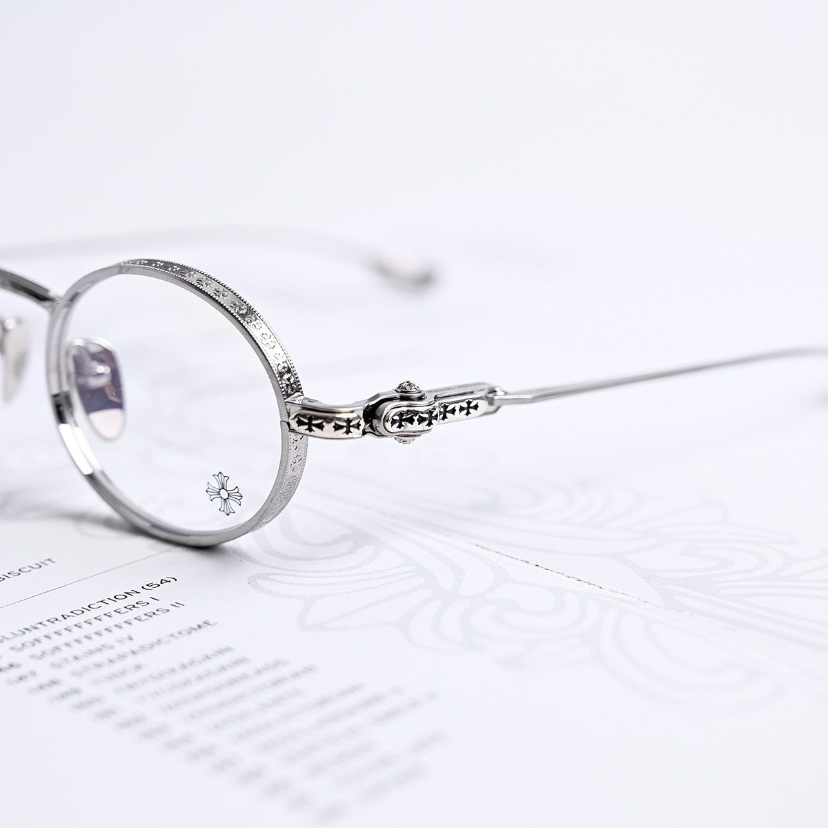 Chrome Hearts CHROME HEARTS HONEY DIPPED BRUSHED ALLOY GLASSES Size ONE SIZE - 3 Thumbnail
