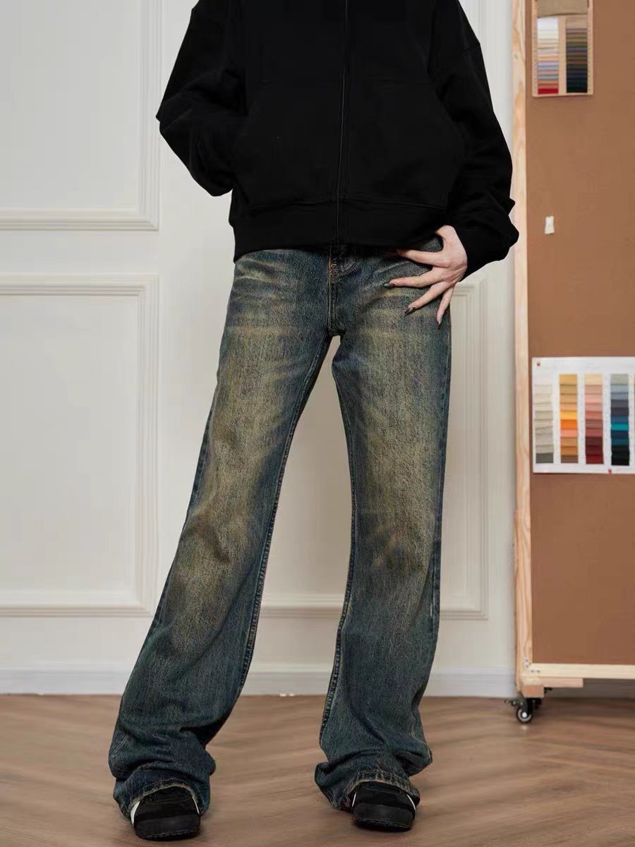 Japanese Brand × Jean Vintage style washed and distressed micro flare jeans Size US 34 / EU 50 - 3 Thumbnail