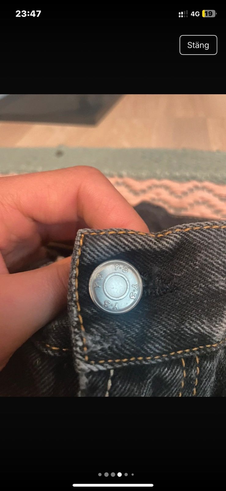 Yohji Yamamoto 2012 Yohji Yamamoto Y-3 denim jeans Size US 29 - 4 Thumbnail